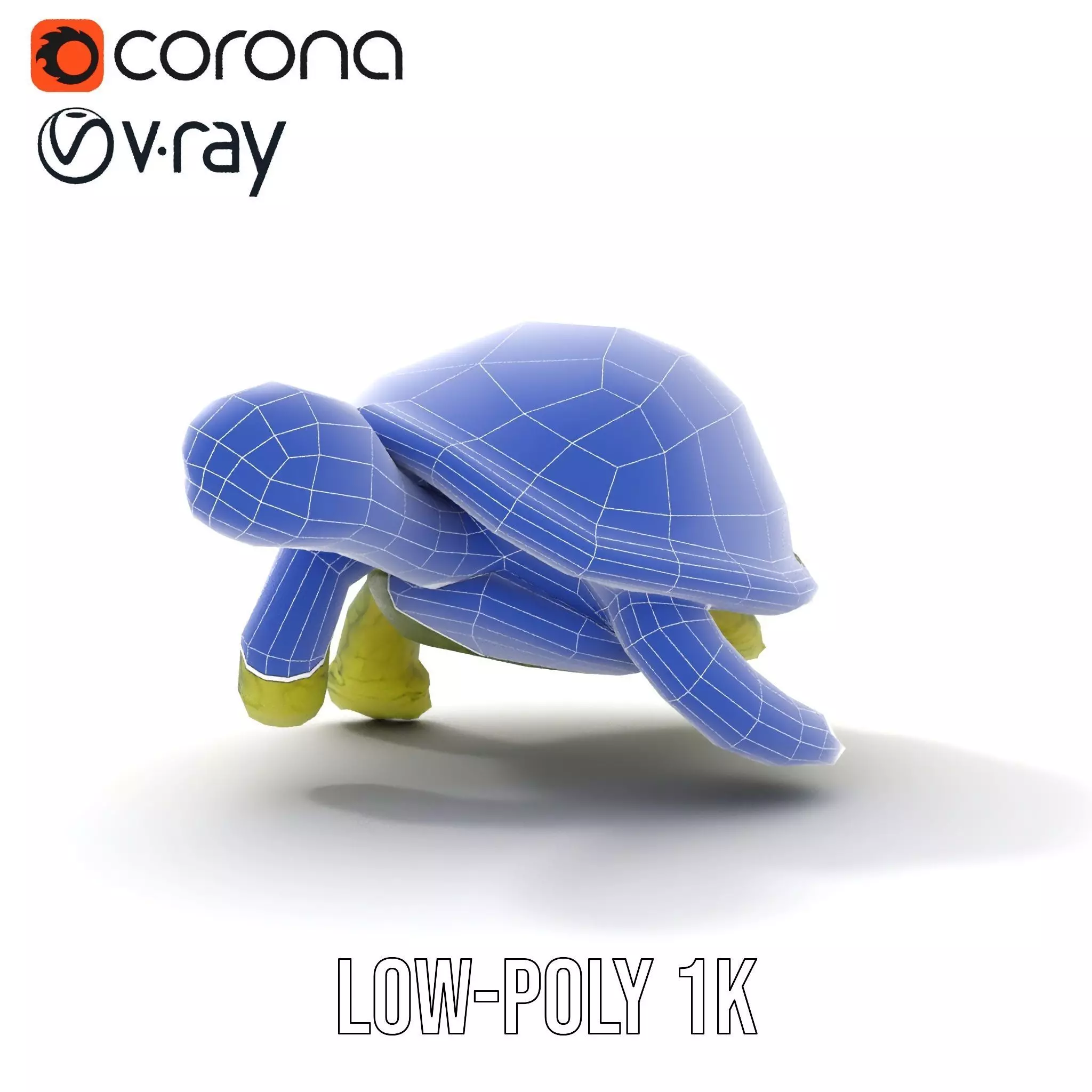 Mossy Turtle model pack Low-poly 3D model_30