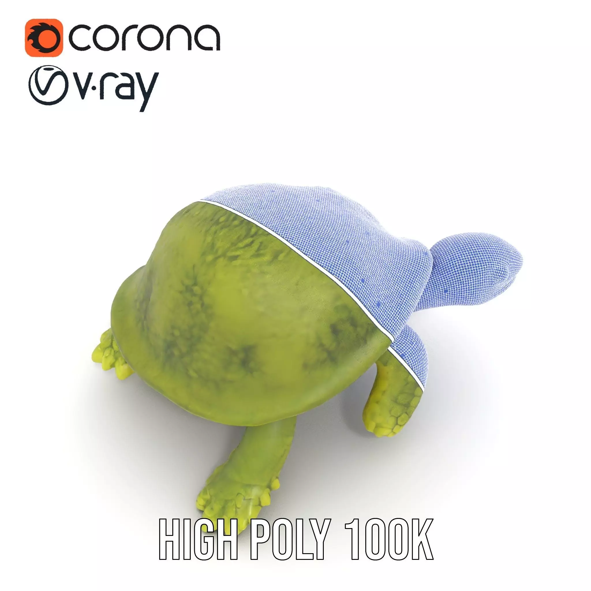 Mossy Turtle model pack Low-poly 3D model_31