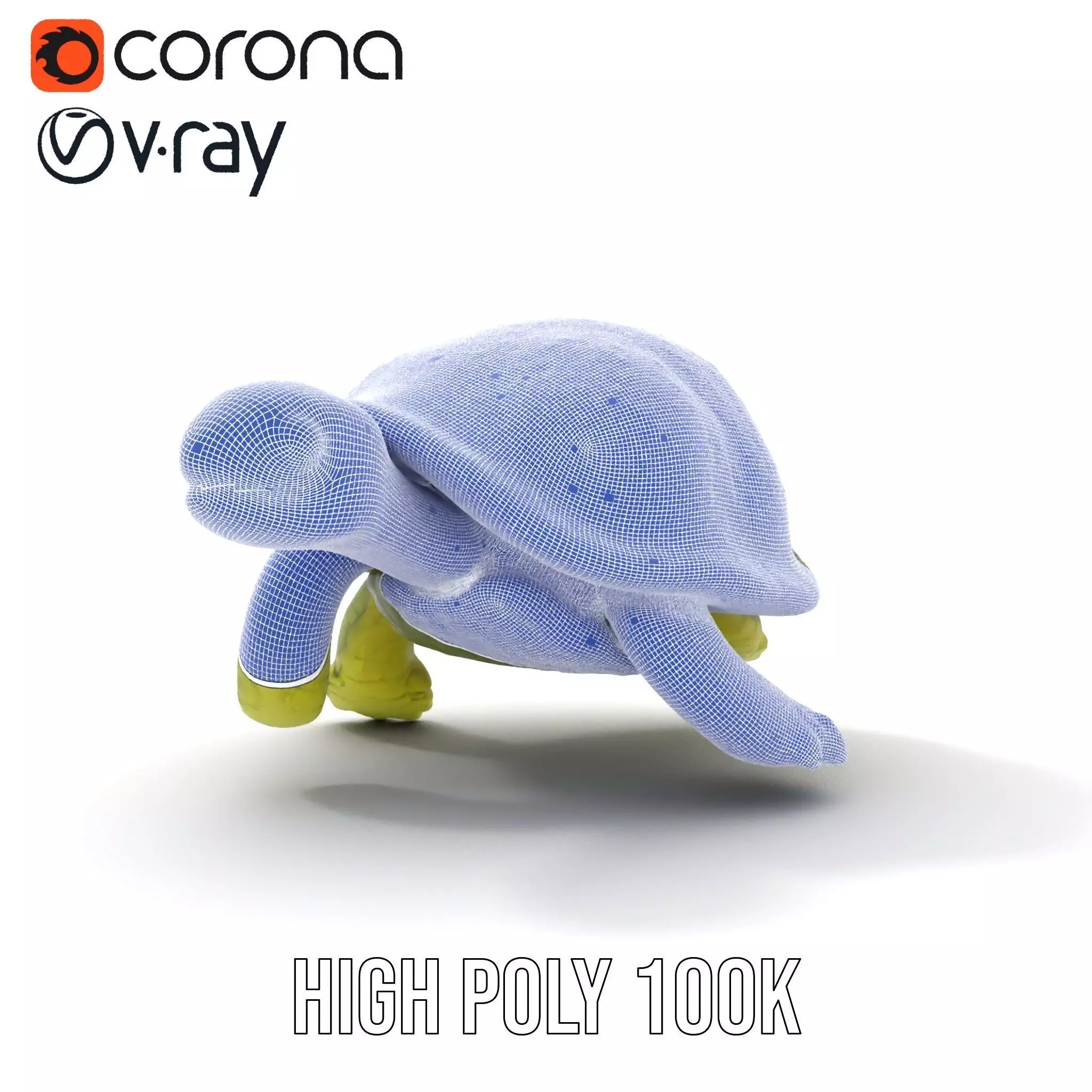 Mossy Turtle model pack Low-poly 3D model_34