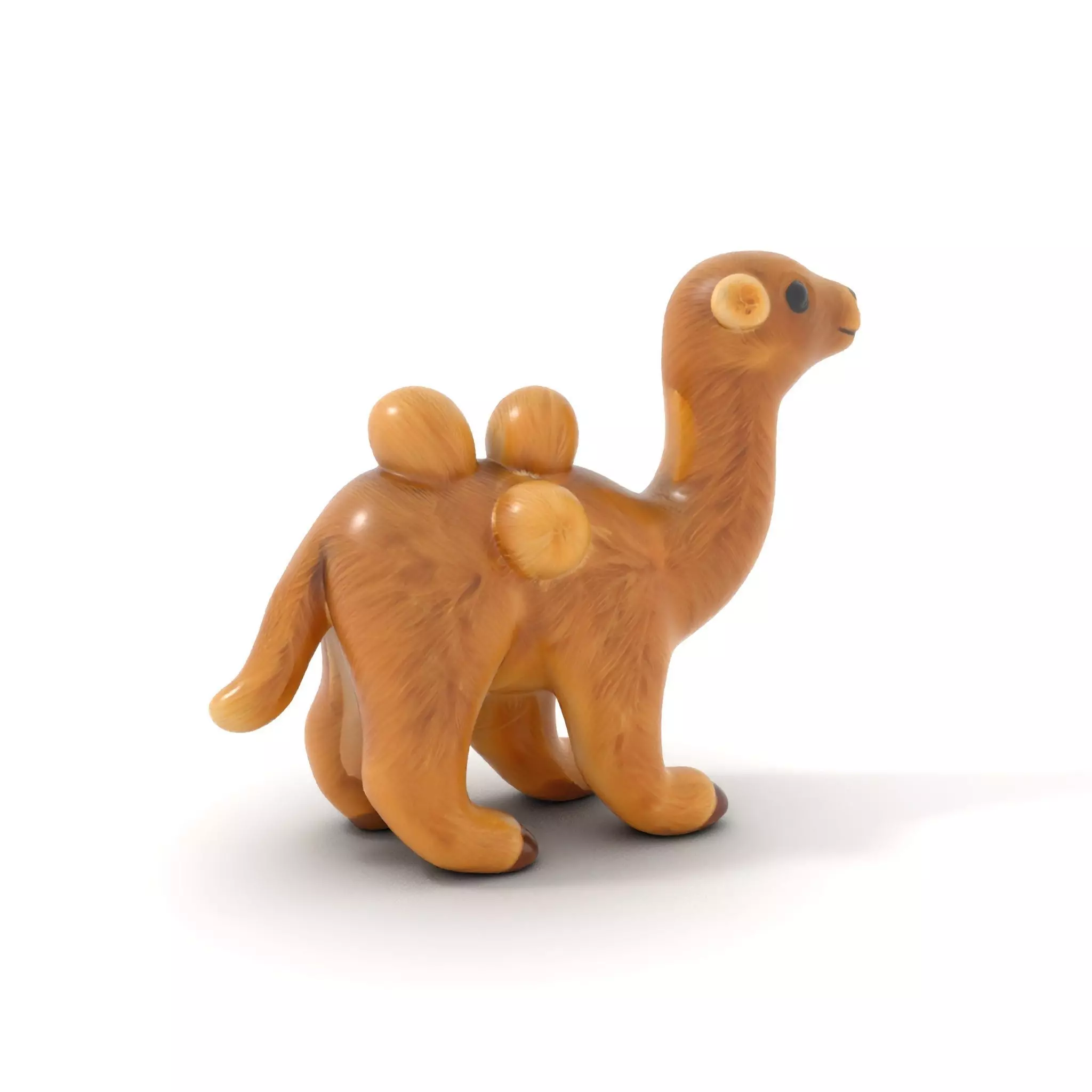 Fluffy Camel Plush model pack Low-poly 3D model_0