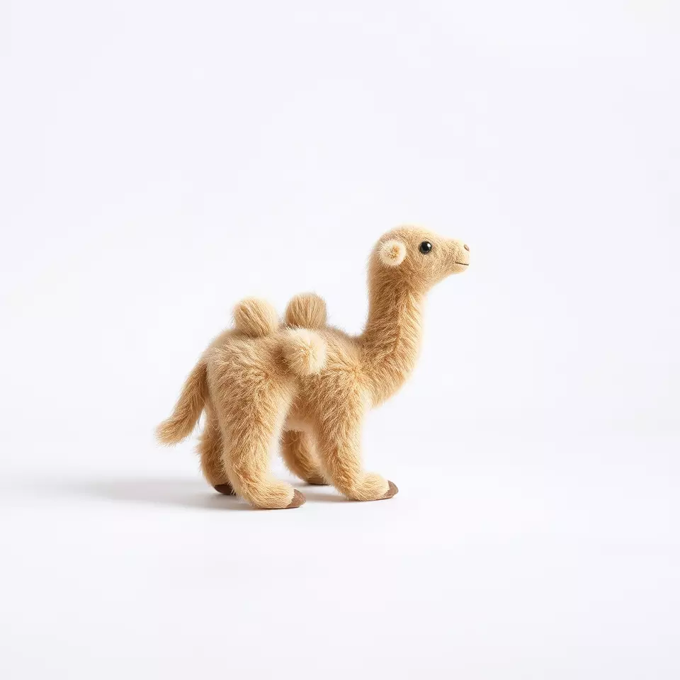 Fluffy Camel Plush model pack Low-poly 3D model_2