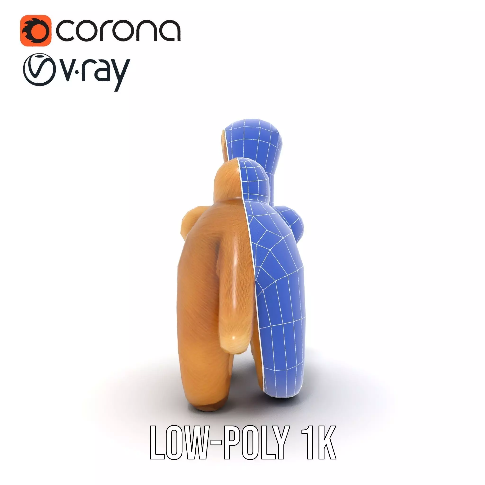 Fluffy Camel Plush model pack Low-poly 3D model_30