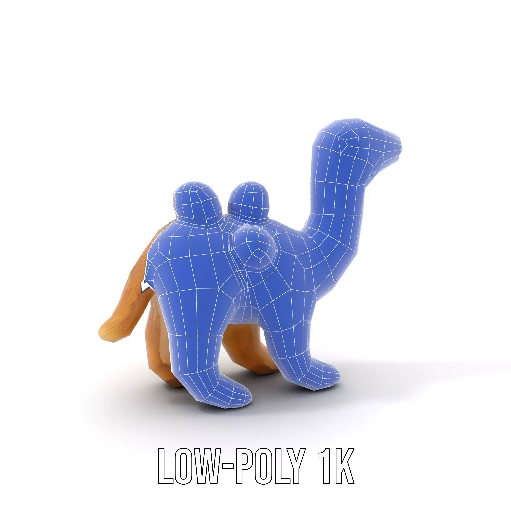 Fluffy Camel Plush model pack Low-poly 3D model_14