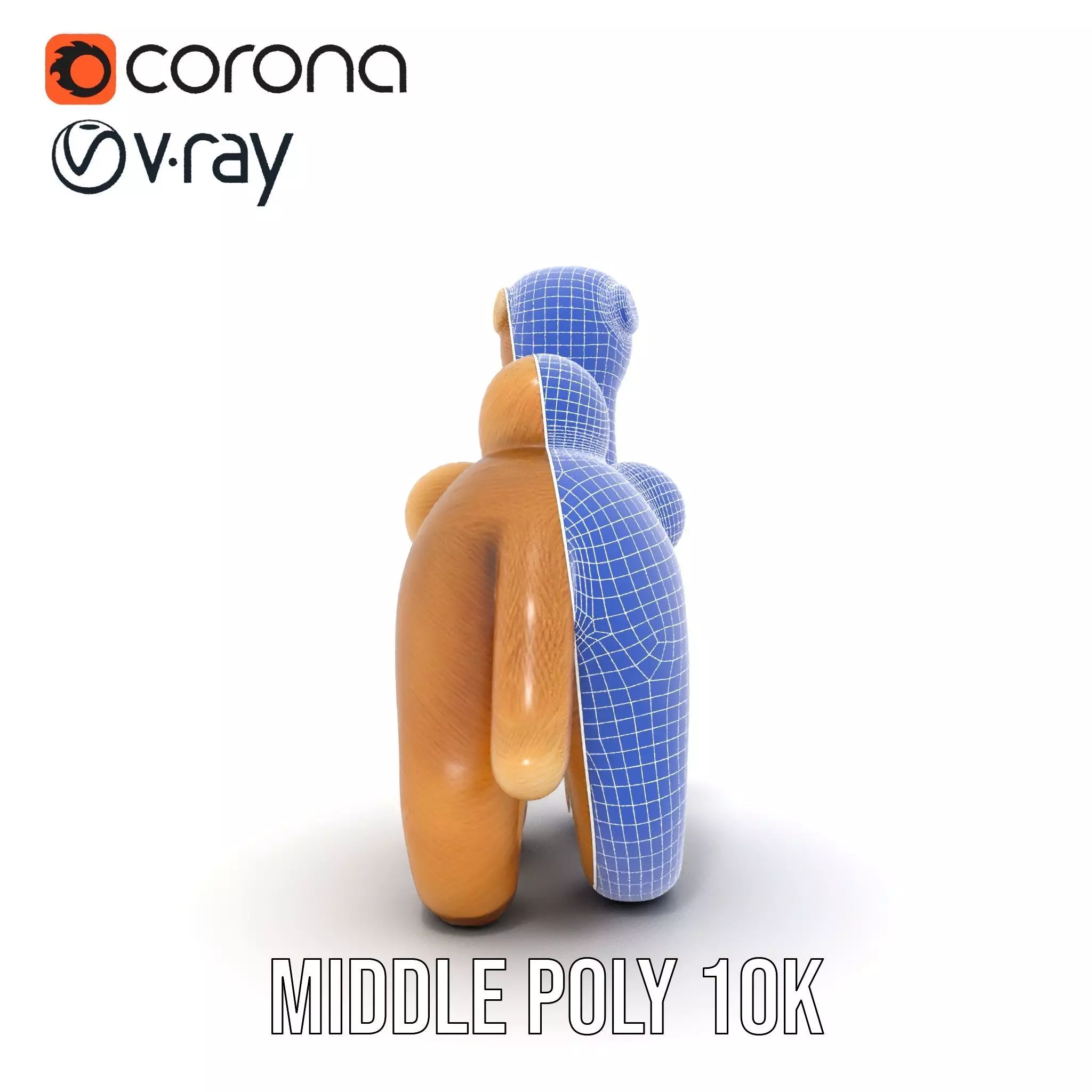 Fluffy Camel Plush model pack Low-poly 3D model_23