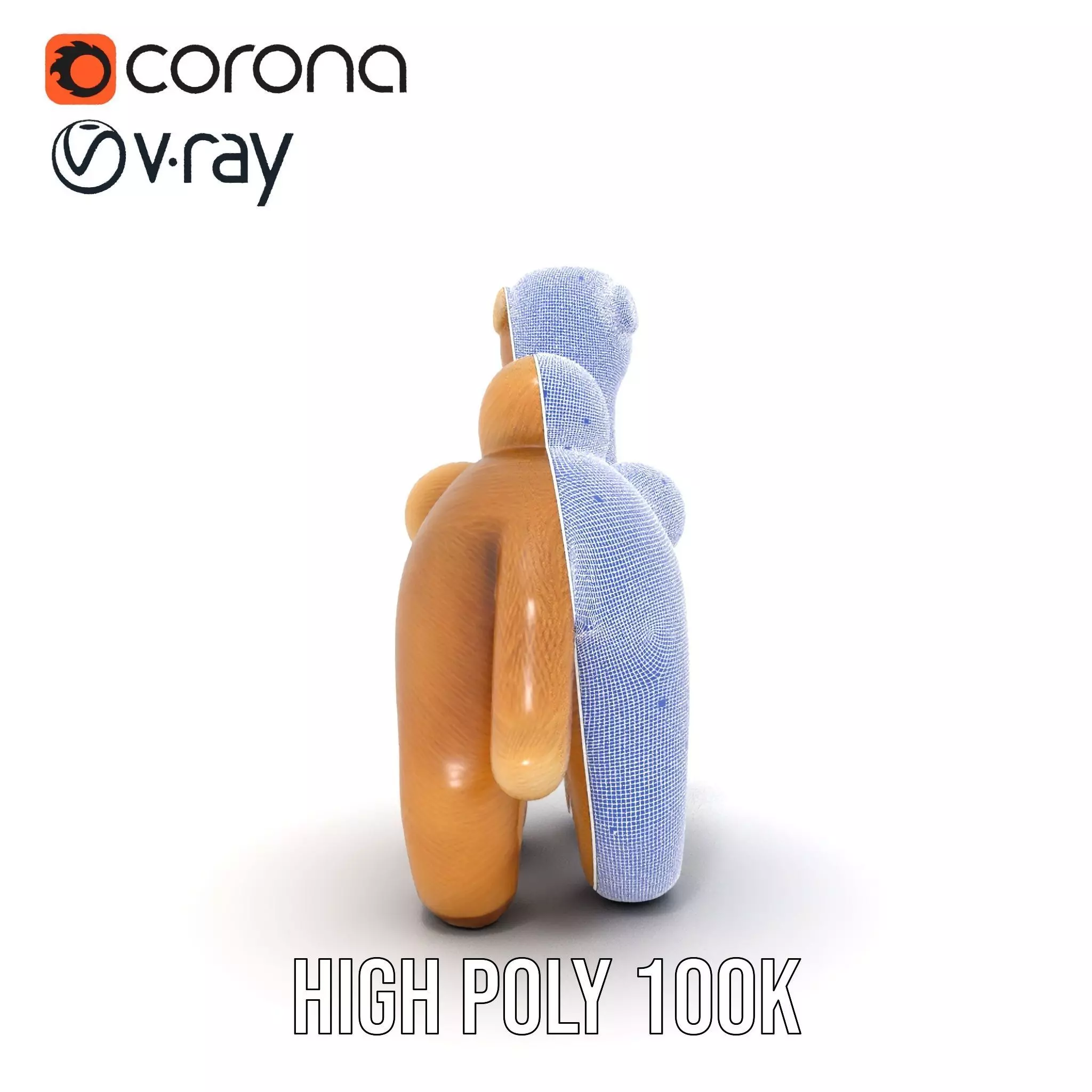 Fluffy Camel Plush model pack Low-poly 3D model_34