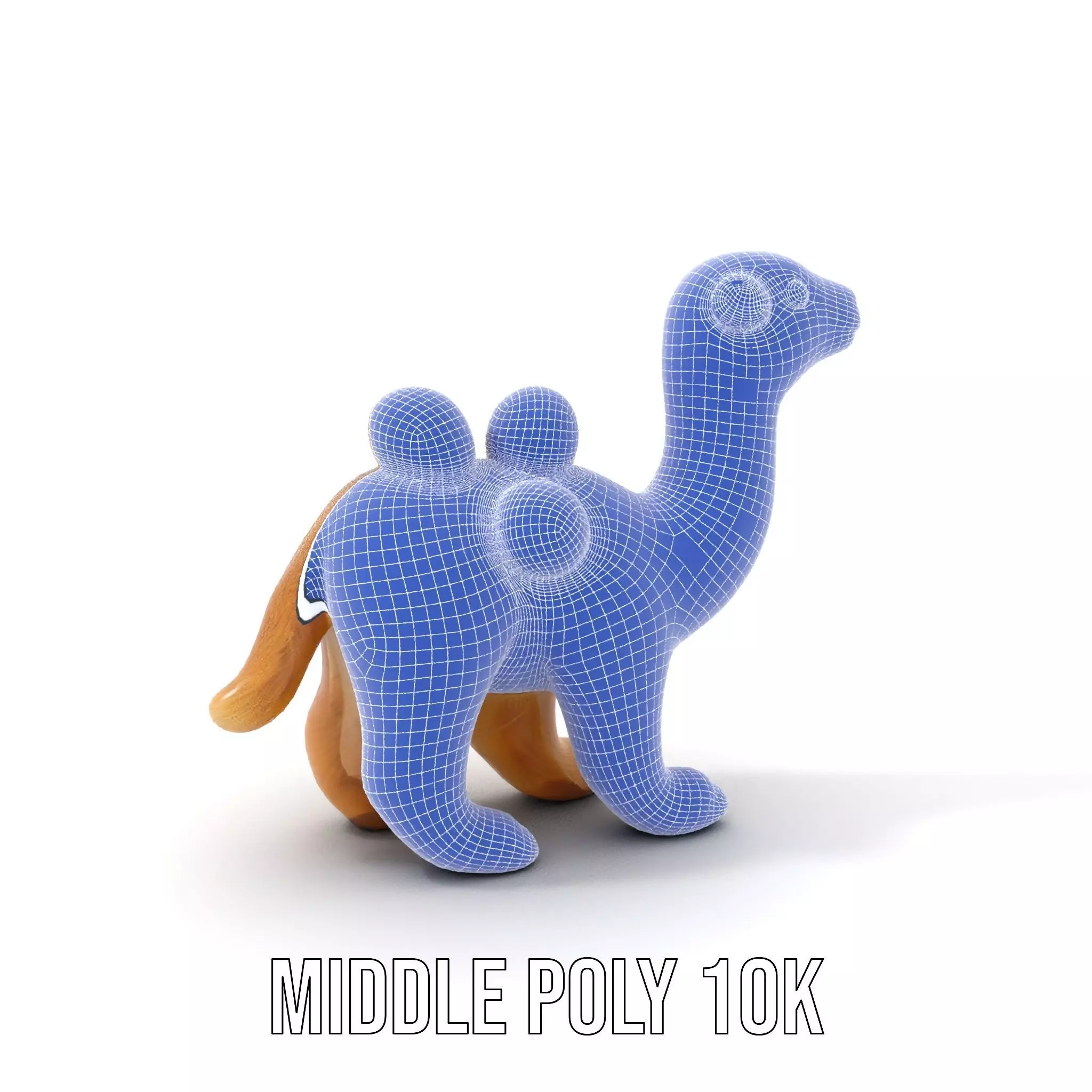 Fluffy Camel Plush model pack Low-poly 3D model_11