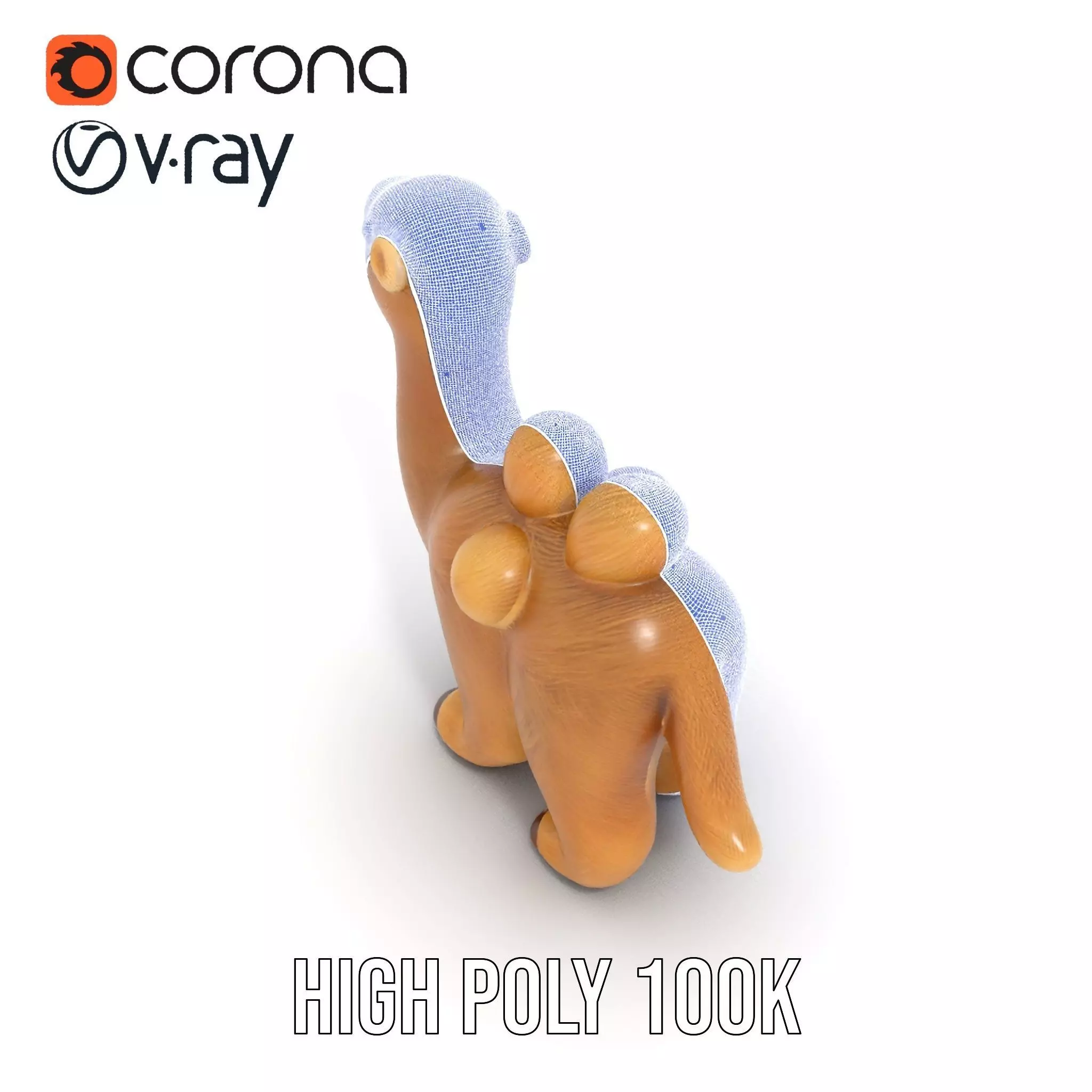 Fluffy Camel Plush model pack Low-poly 3D model_31