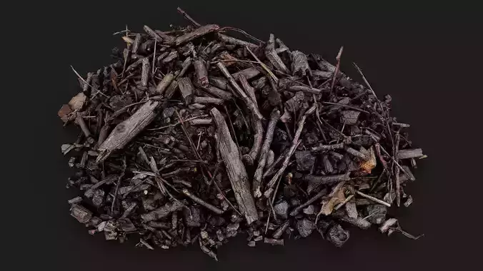 forest ground debris pile pt7 detail PBR photogrammetry