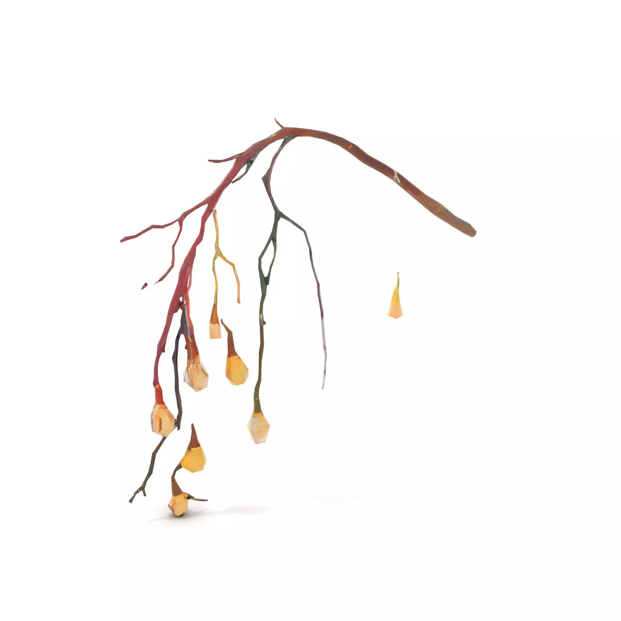 Rustic Branch Lighting model pack Low-poly 3D model_7