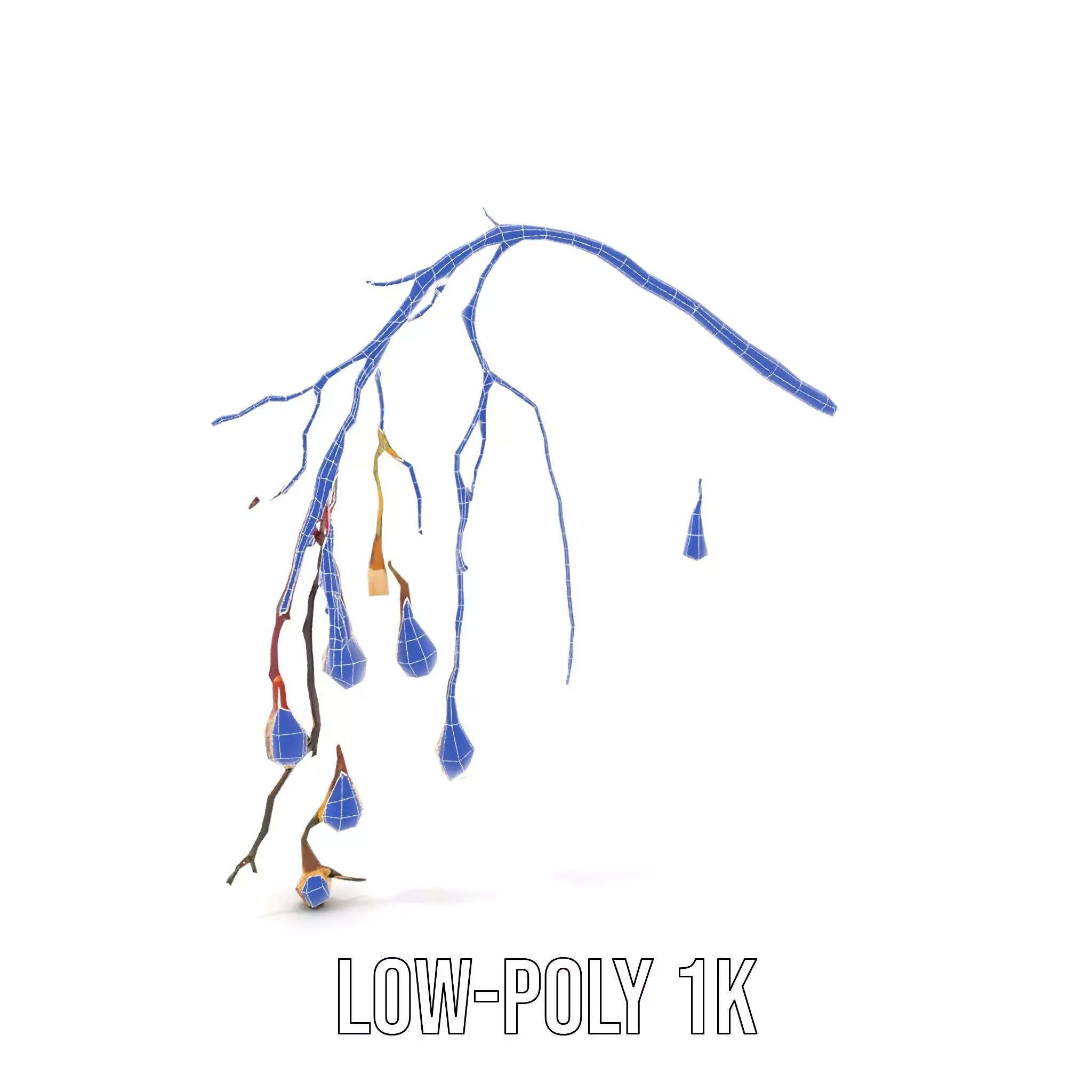 Rustic Branch Lighting model pack Low-poly 3D model_15