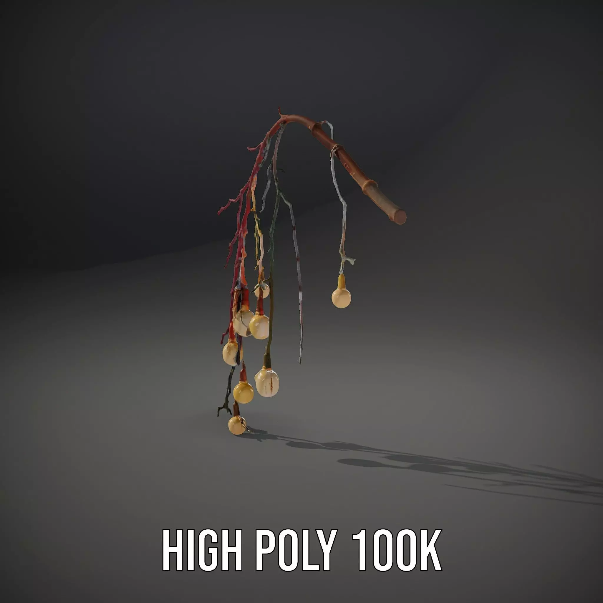 Rustic Branch Lighting model pack Low-poly 3D model_10