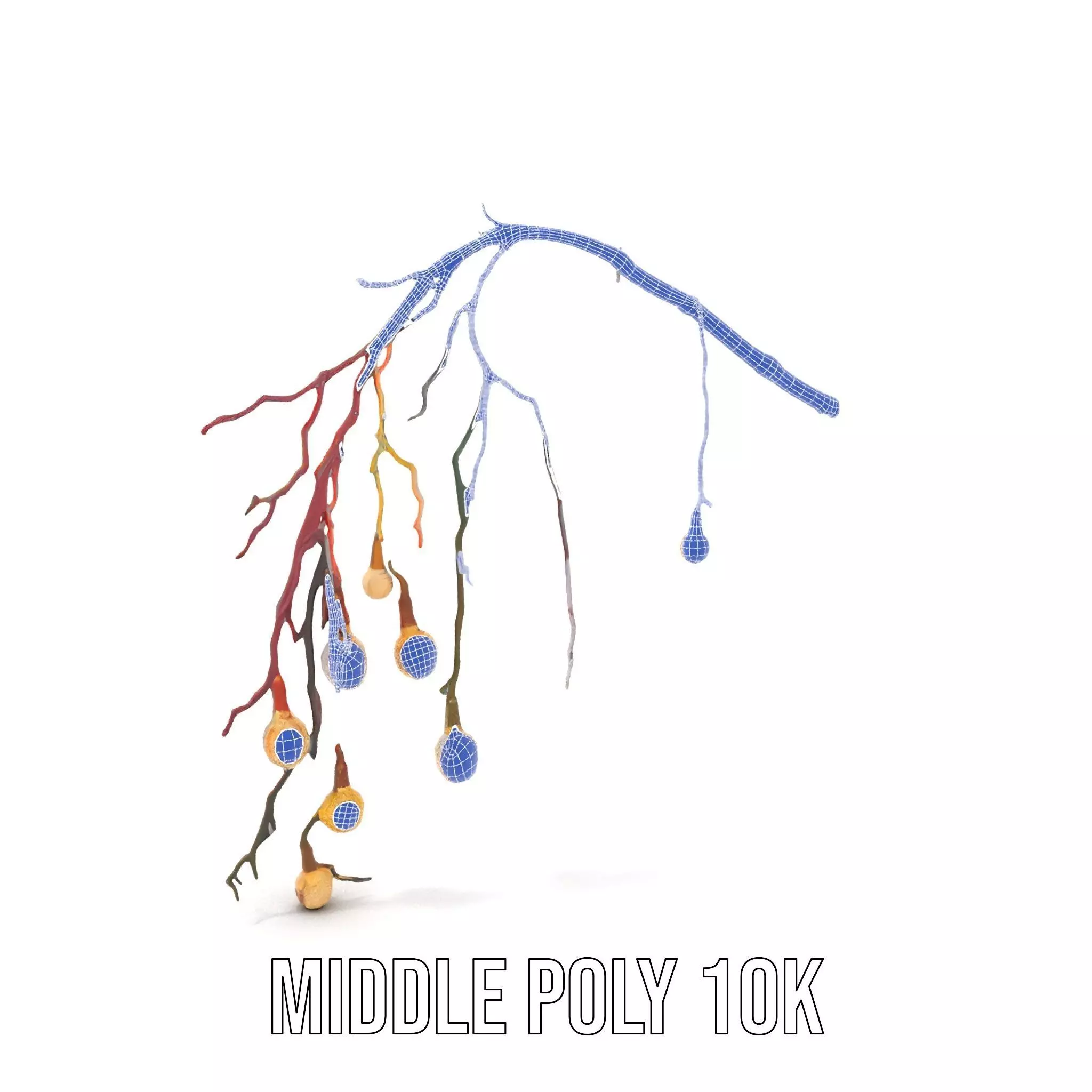 Rustic Branch Lighting model pack Low-poly 3D model_14