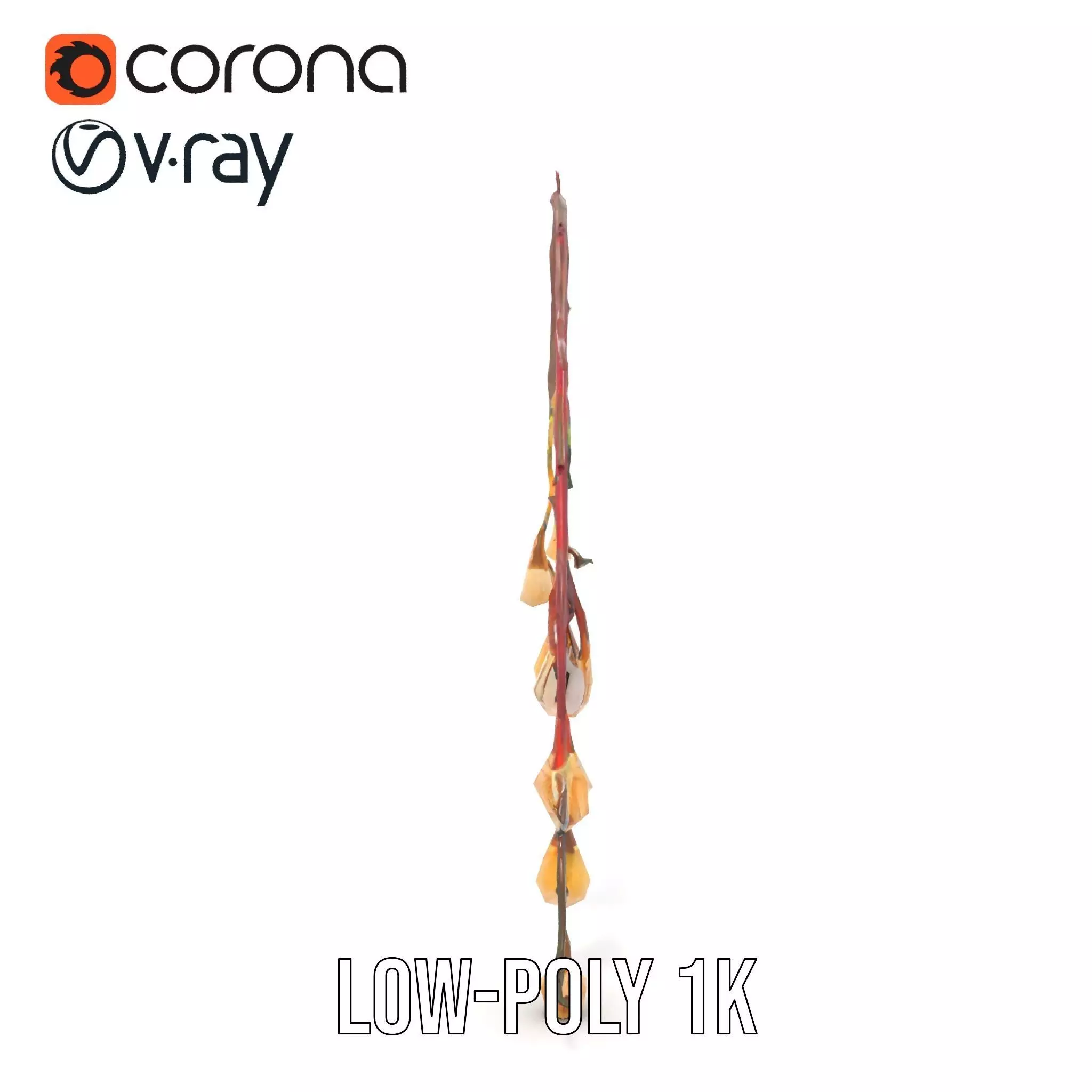 Rustic Branch Lighting model pack Low-poly 3D model_25