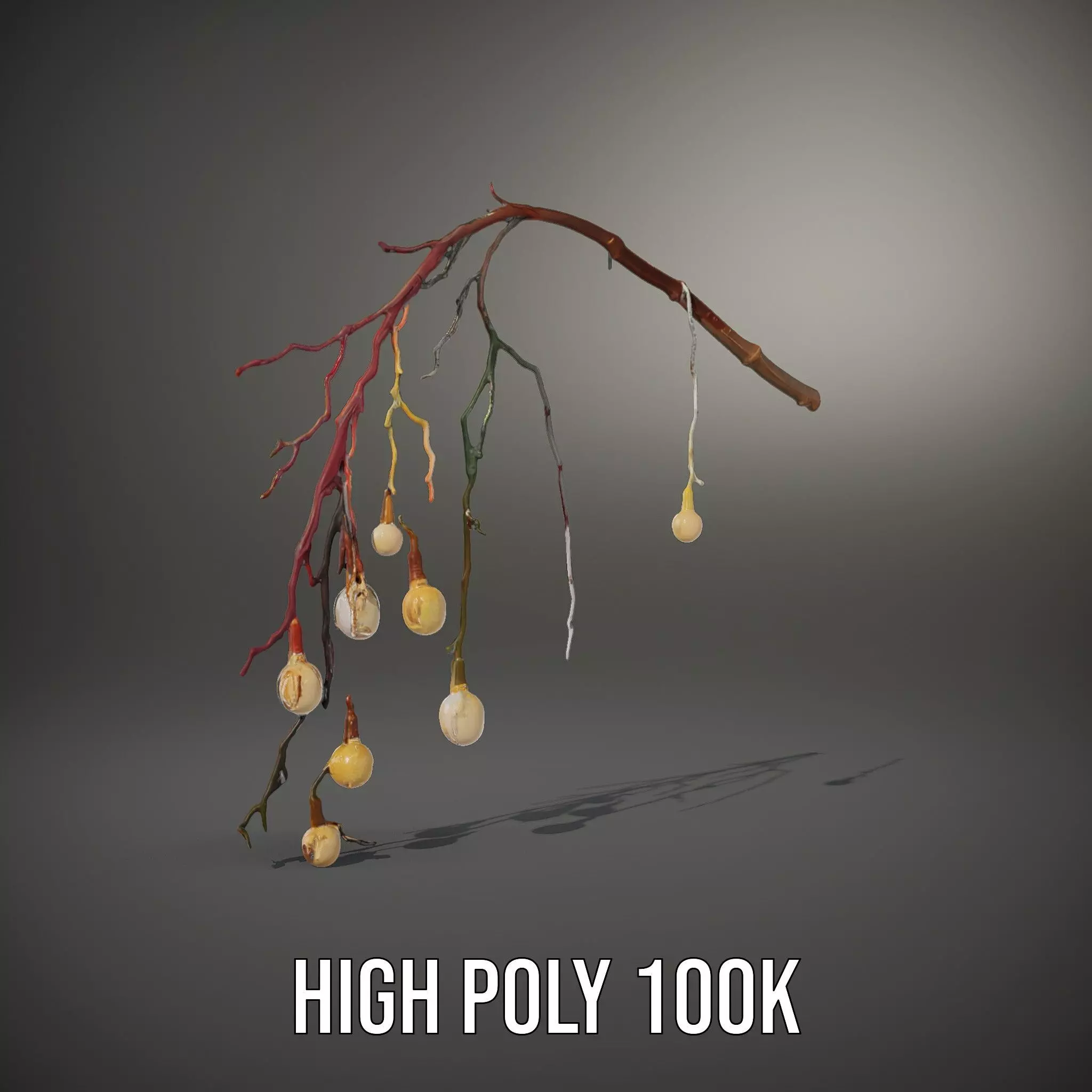 Rustic Branch Lighting model pack Low-poly 3D model_8