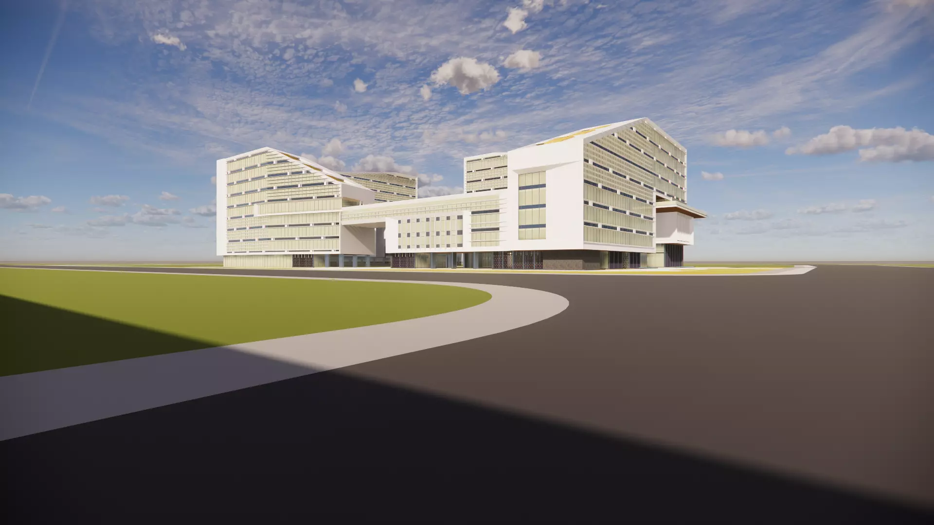 Office Building Architectural Proposal - The Green Matrix 3D model_3