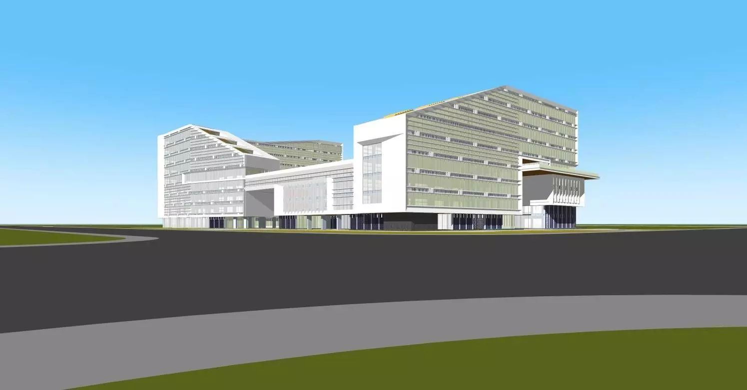 Office Building Architectural Proposal - The Green Matrix 3D model_8