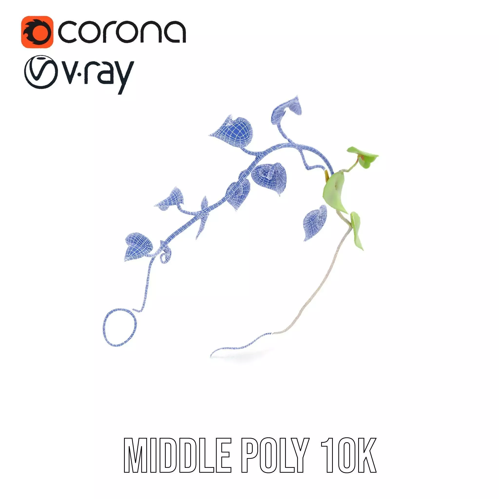 Lush Vine Foliage model pack Low-poly 3D model_23