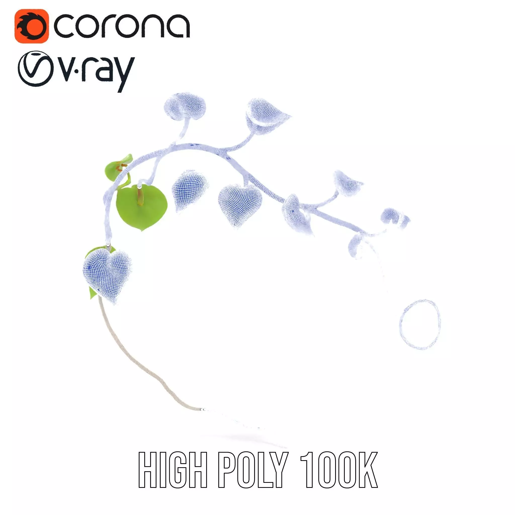 Lush Vine Foliage model pack Low-poly 3D model_32