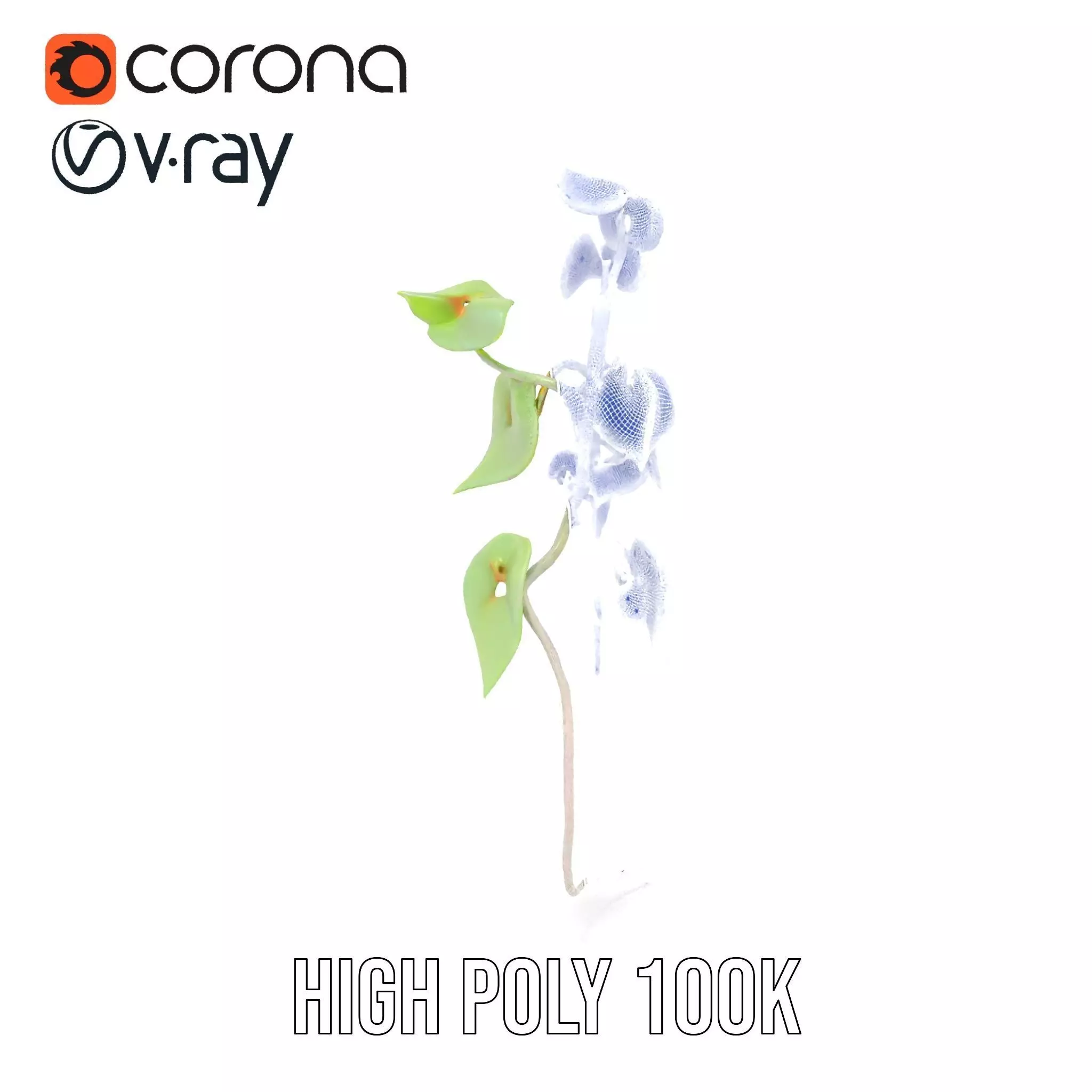 Lush Vine Foliage model pack Low-poly 3D model_34