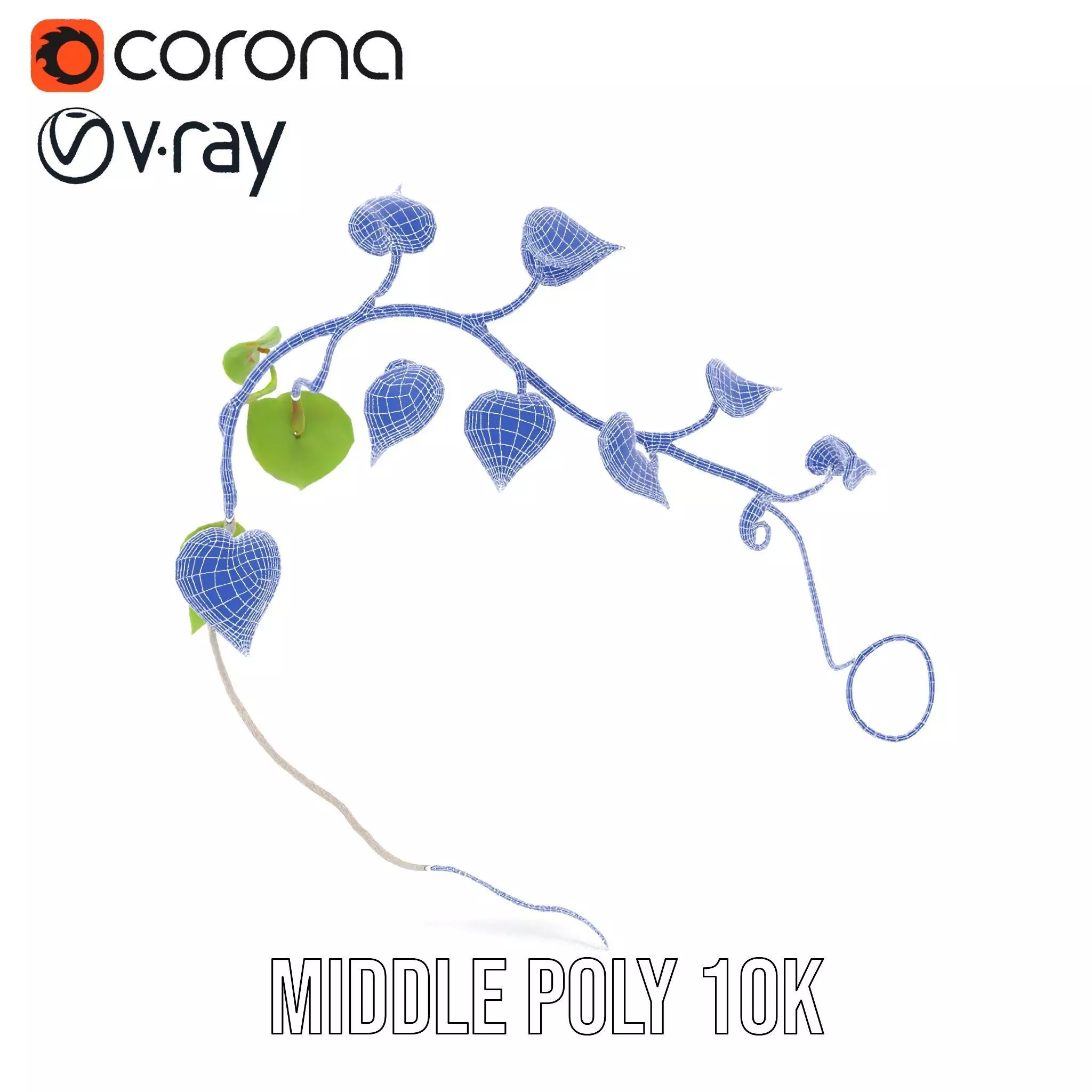 Lush Vine Foliage model pack Low-poly 3D model_21