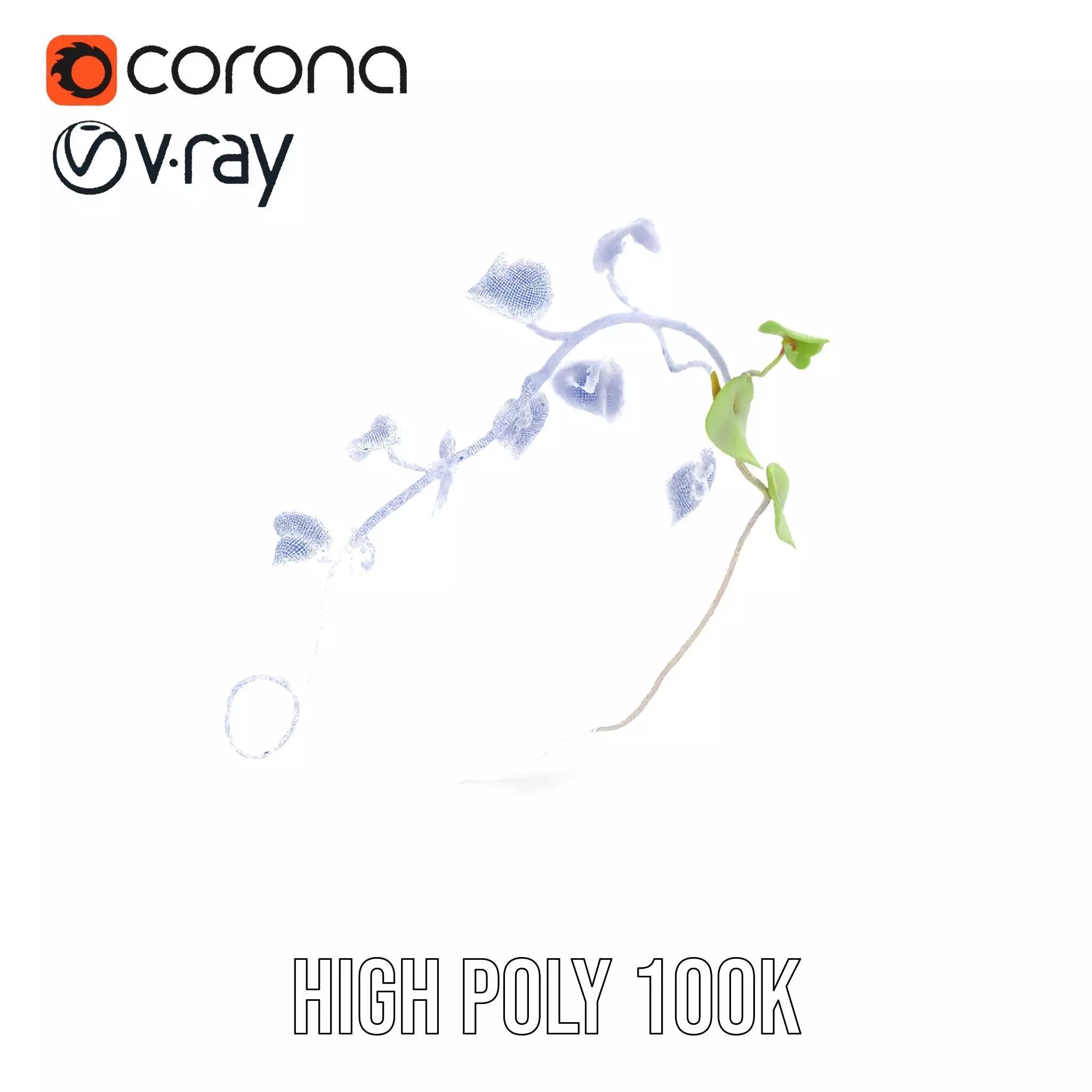 Lush Vine Foliage model pack Low-poly 3D model_28