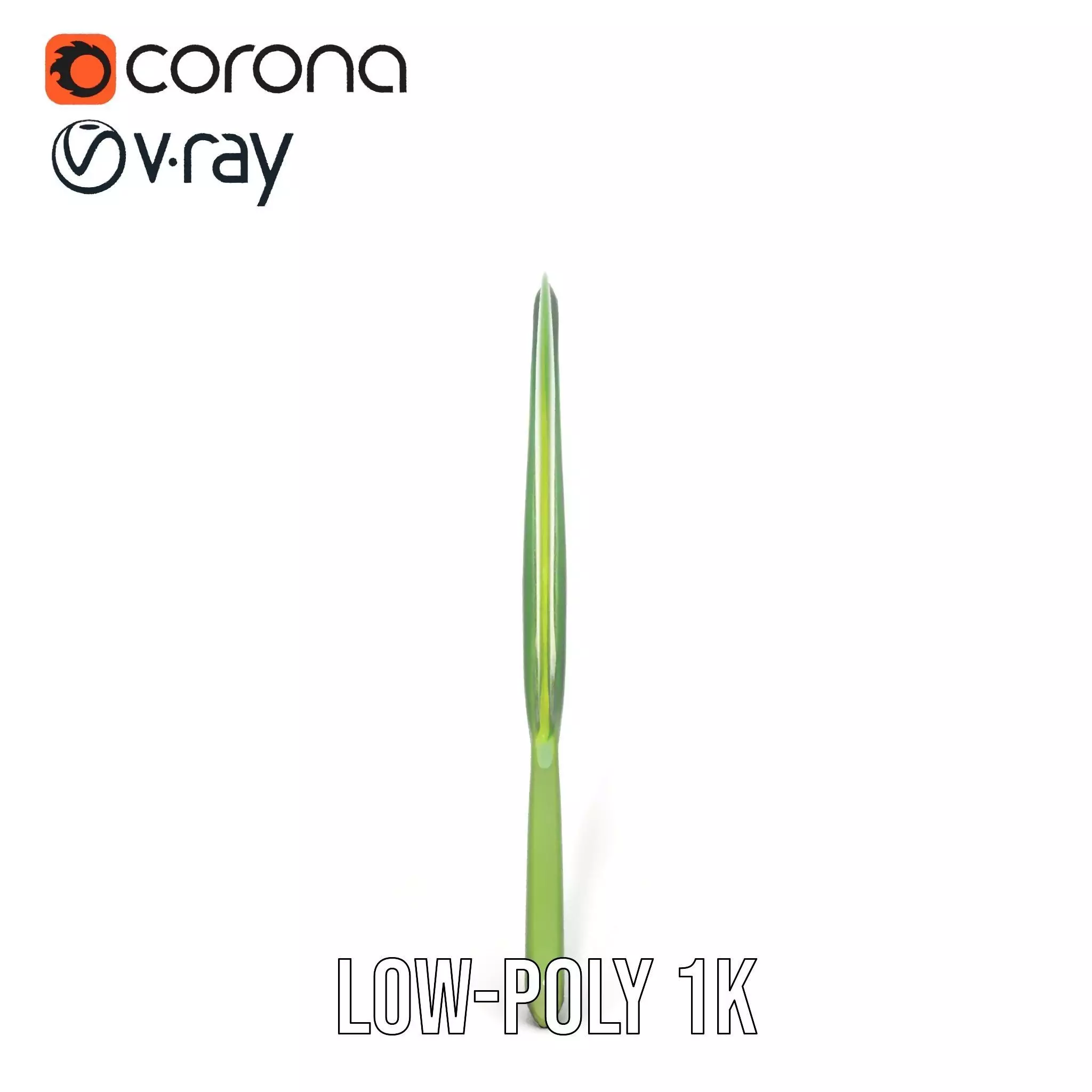 Tropical Leaf Gradient model pack Low-poly 3D model_12