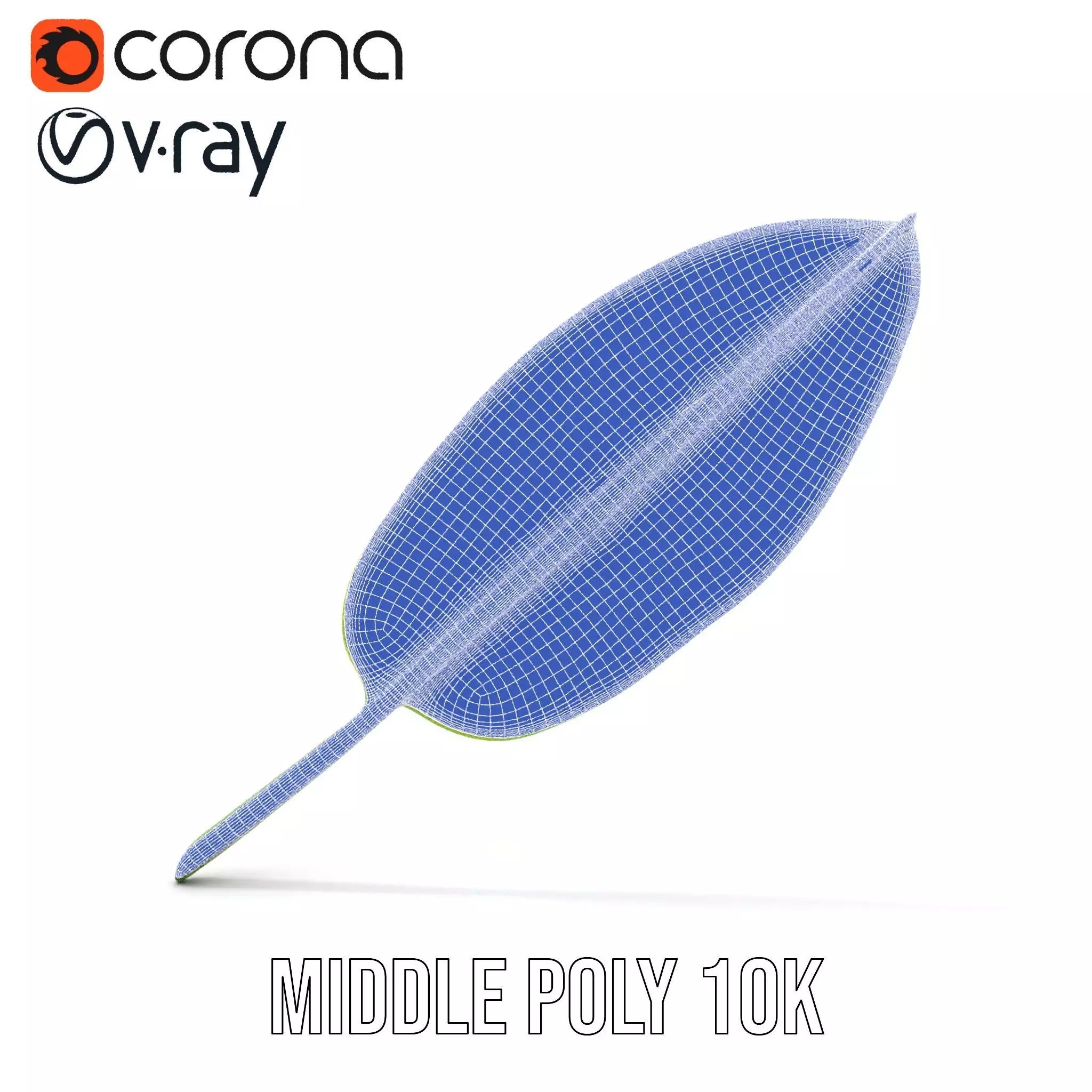 Tropical Leaf Gradient model pack Low-poly 3D model_21