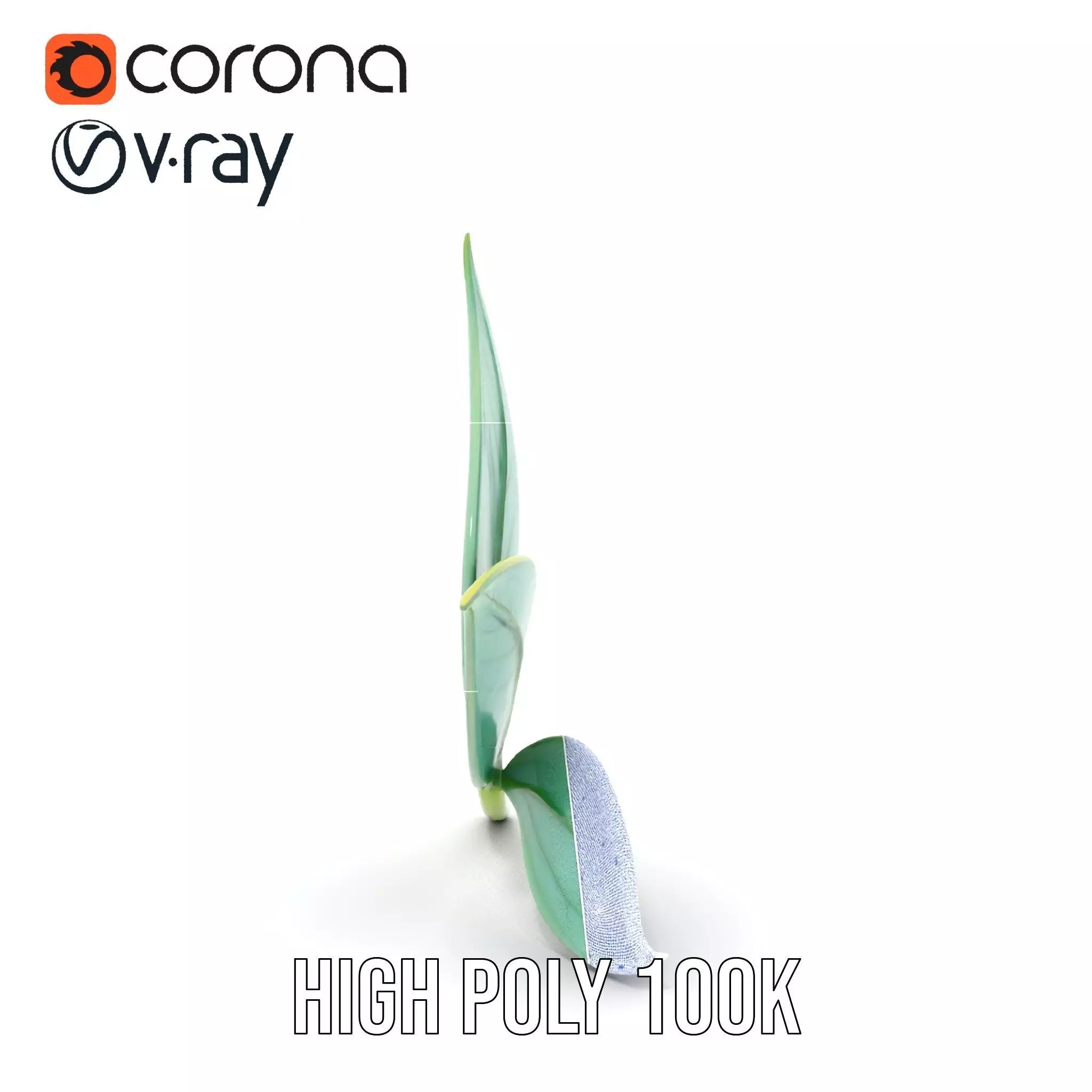 Elegant Leaf model pack Low-poly 3D model_34