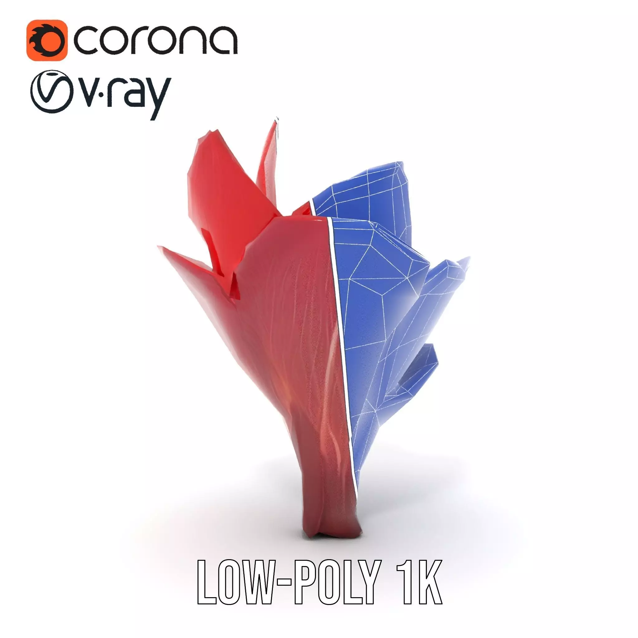 Radiant Lotus Flower model pack Low-poly 3D model_31