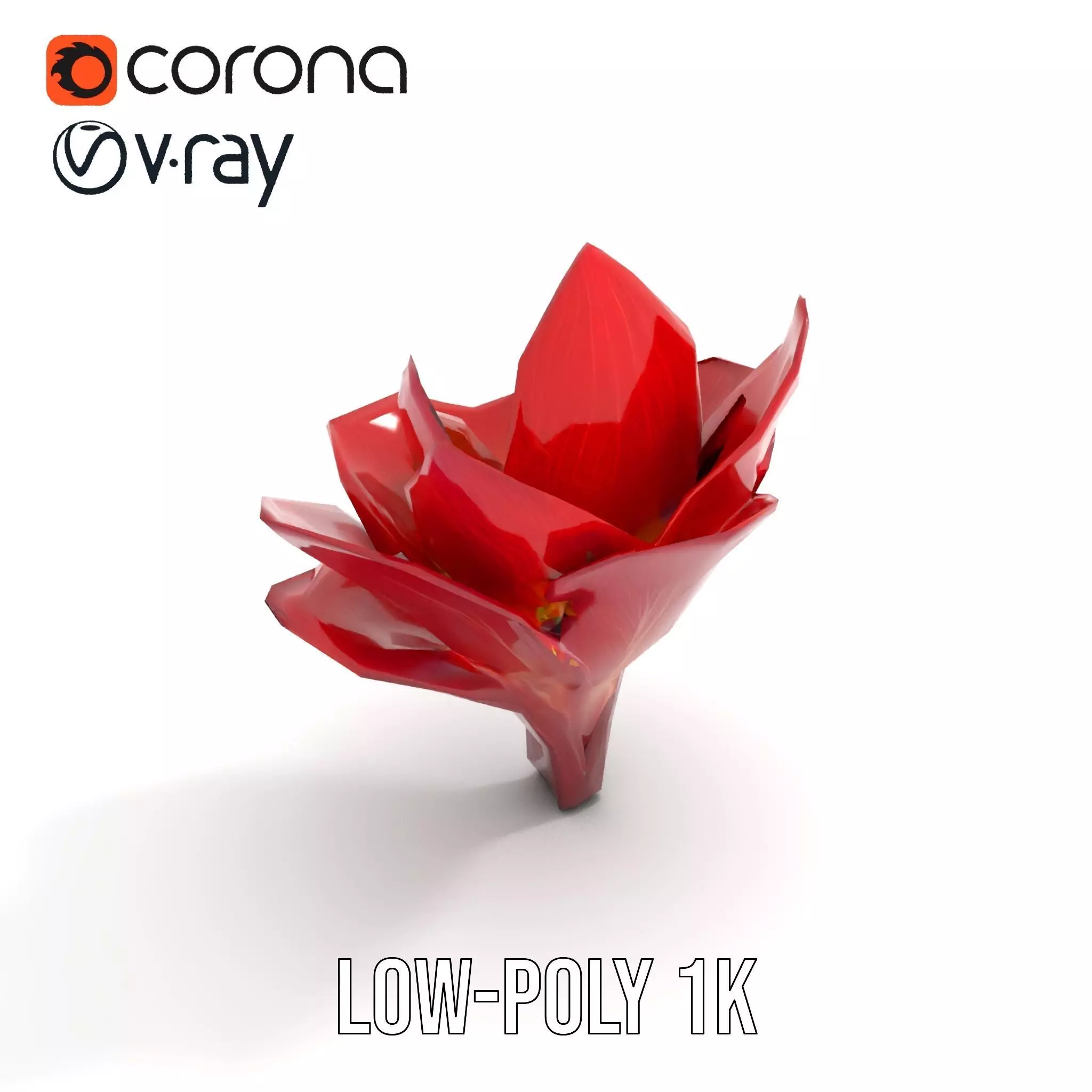 Radiant Lotus Flower model pack Low-poly 3D model_25