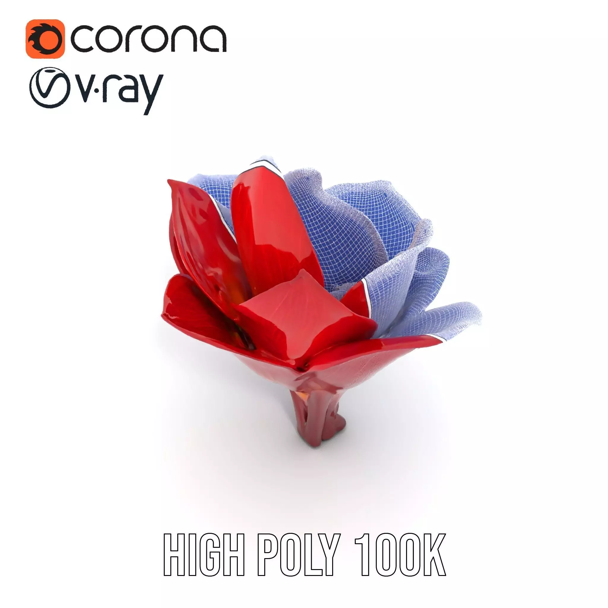 Radiant Lotus Flower model pack Low-poly 3D model_33