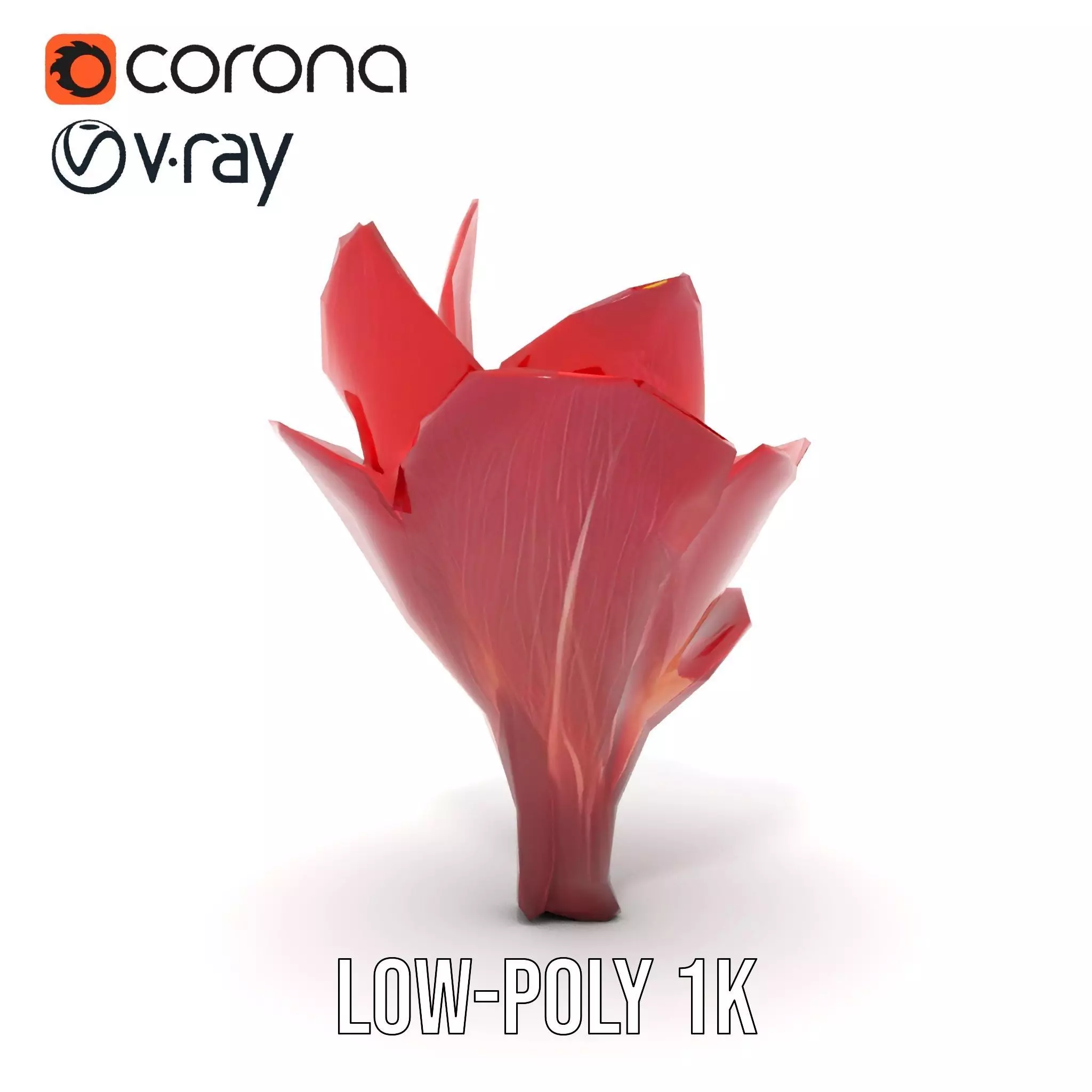 Radiant Lotus Flower model pack Low-poly 3D model_19