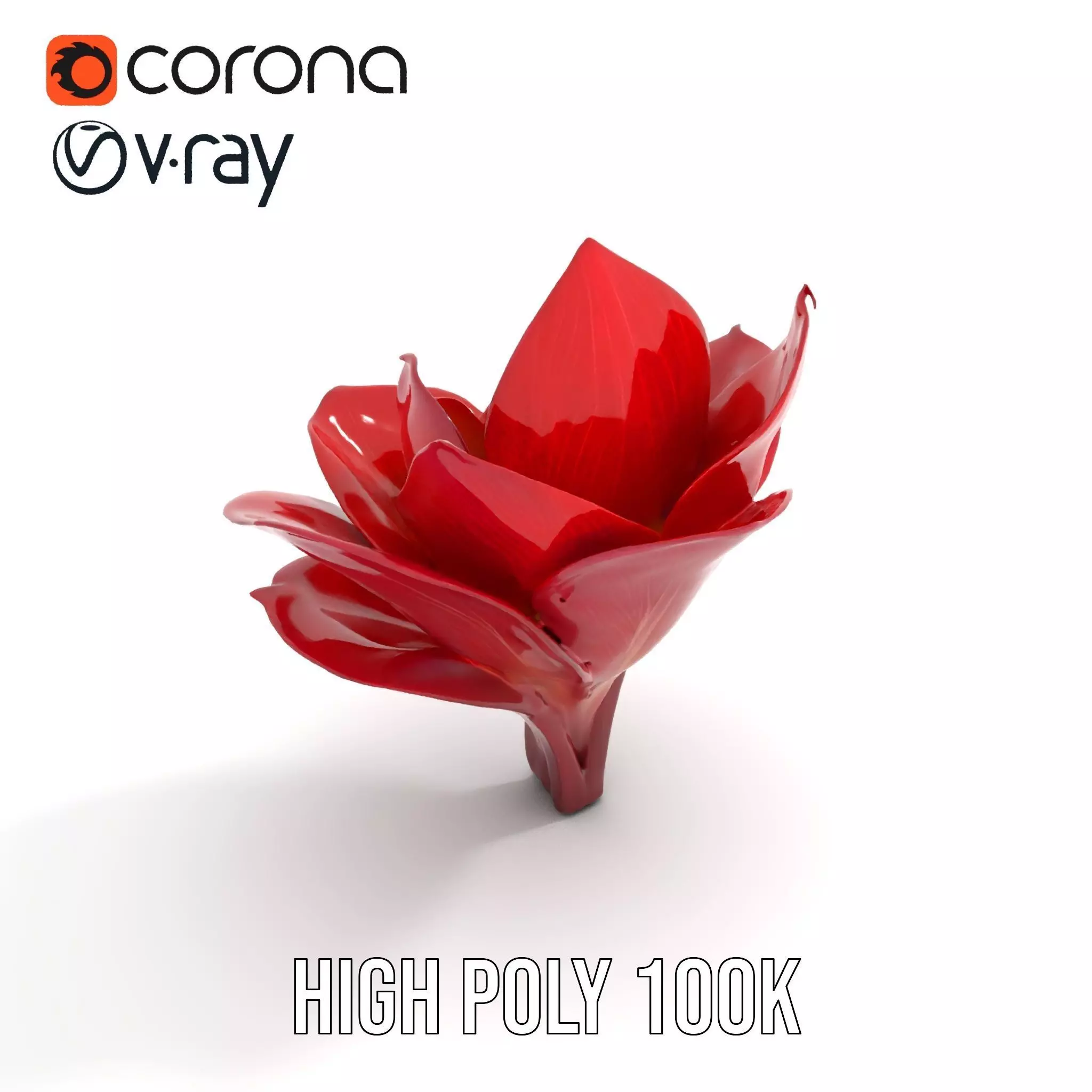 Radiant Lotus Flower model pack Low-poly 3D model_15