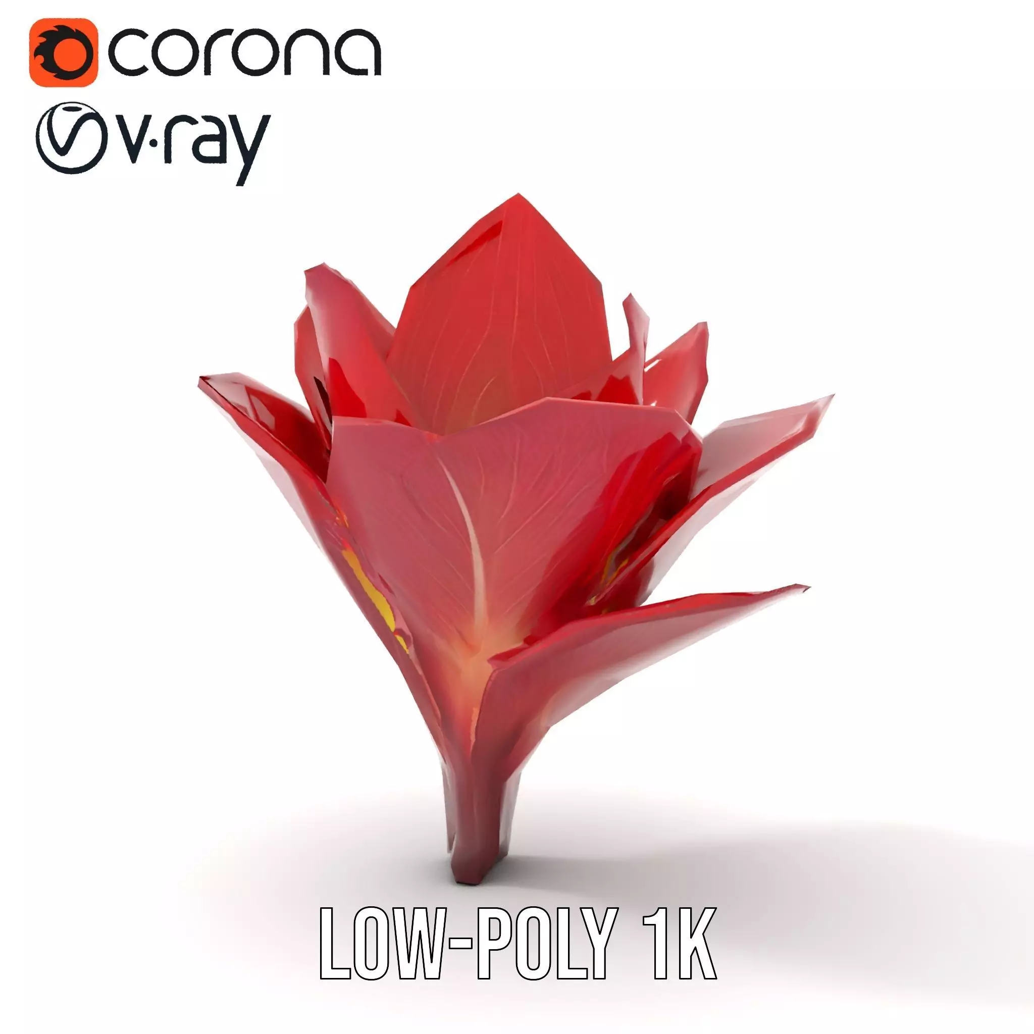 Radiant Lotus Flower model pack Low-poly 3D model_17