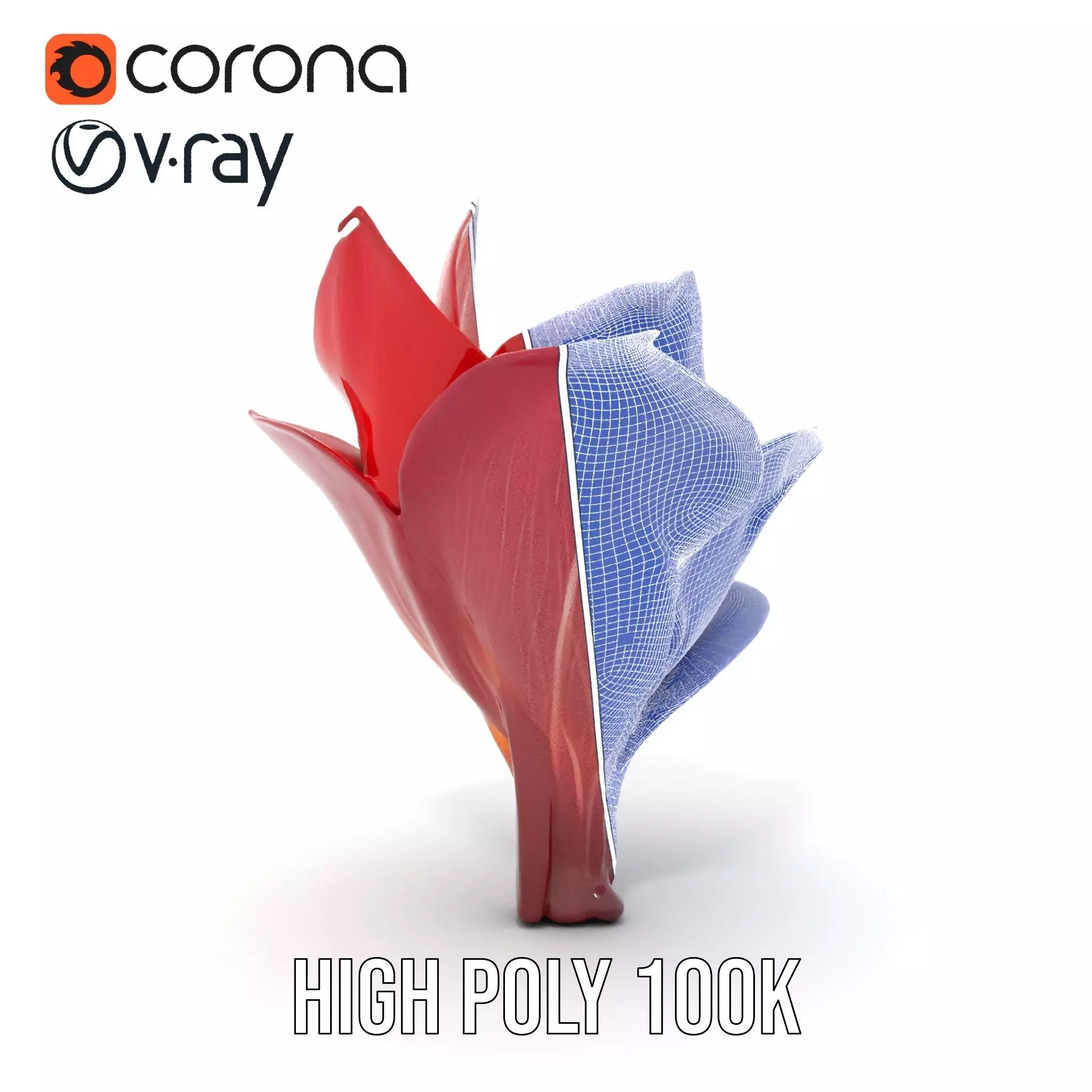 Radiant Lotus Flower model pack Low-poly 3D model_34