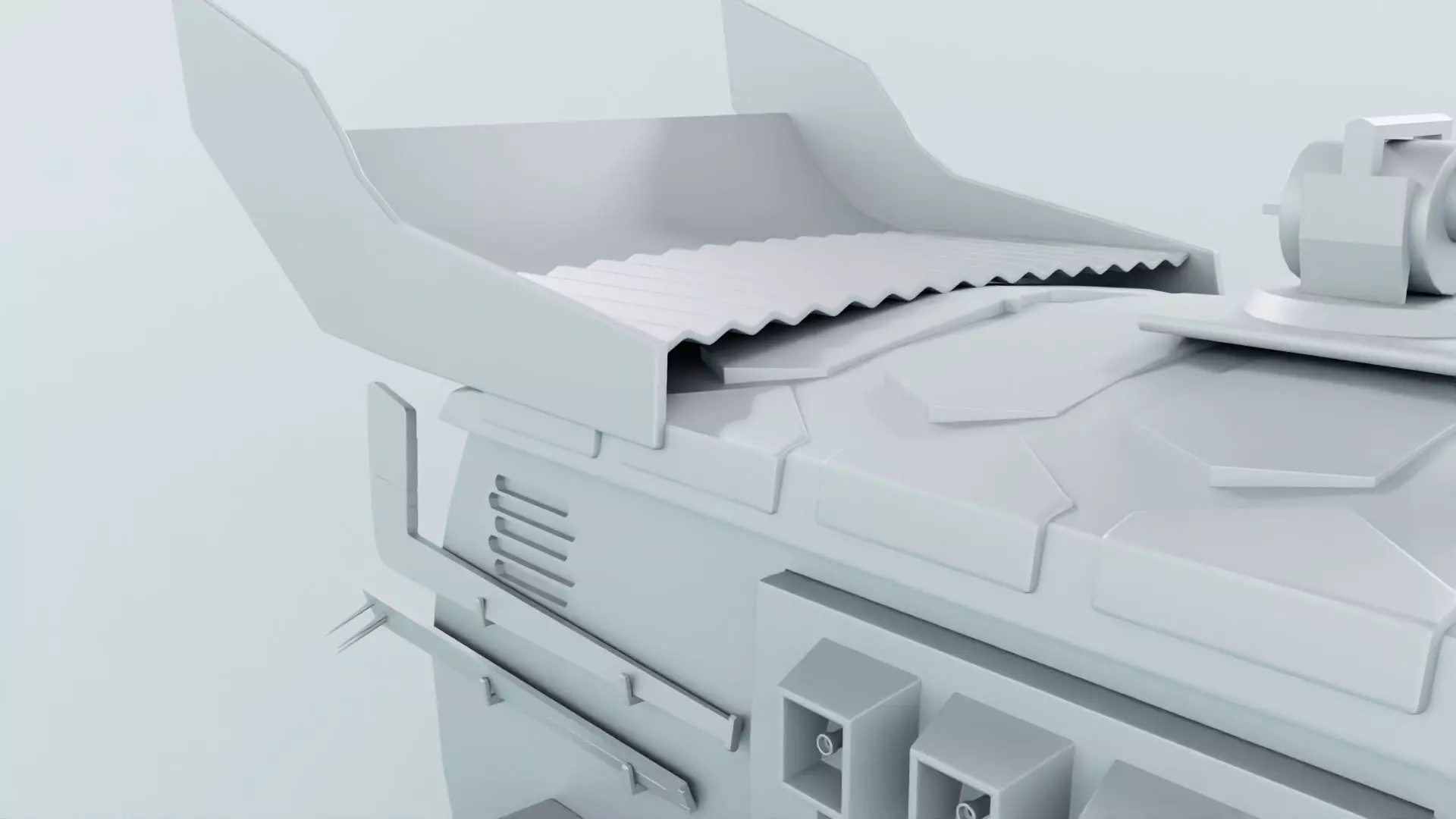 Turtle Van Stylized Cartoon Vehicle 3D Model Low-poly 3D model_24