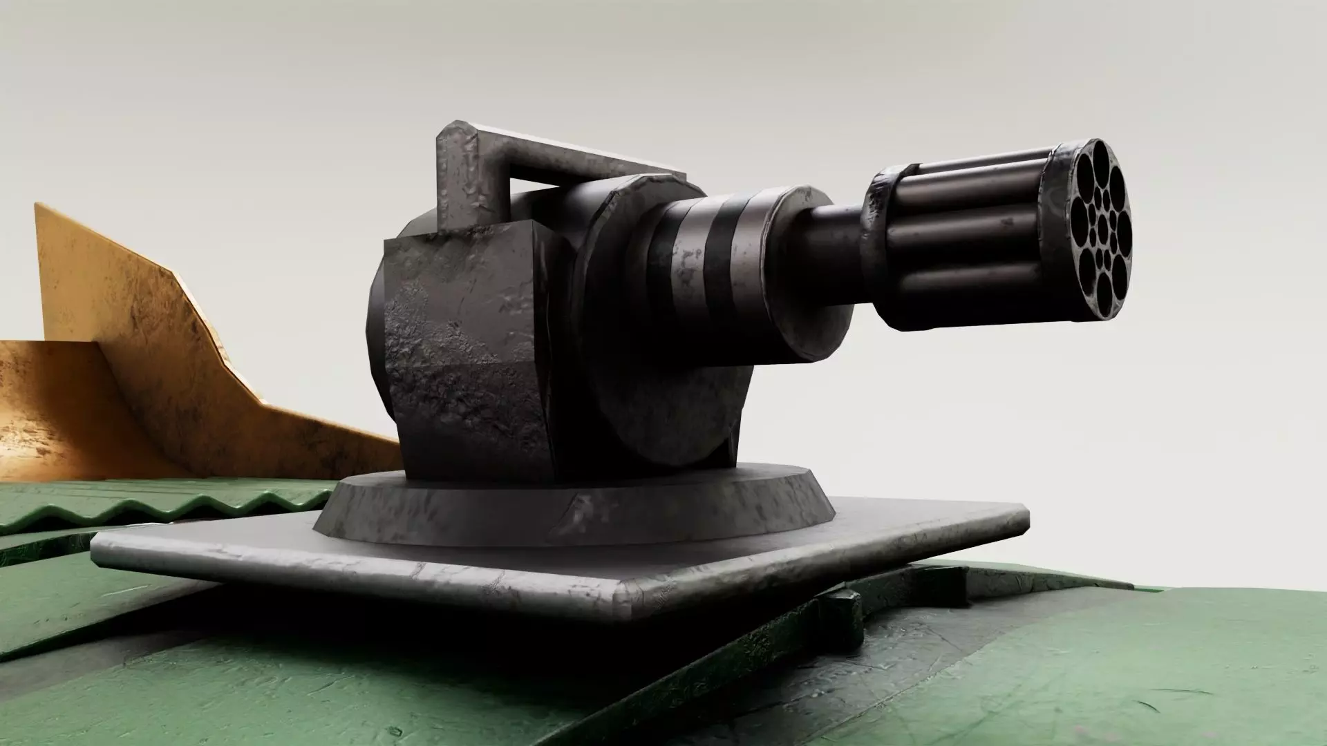 Turtle Van Stylized Cartoon Vehicle 3D Model Low-poly 3D model_12