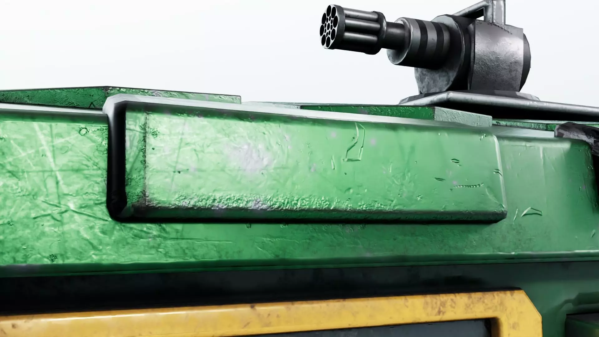 Turtle Van Stylized Cartoon Vehicle 3D Model Low-poly 3D model_13