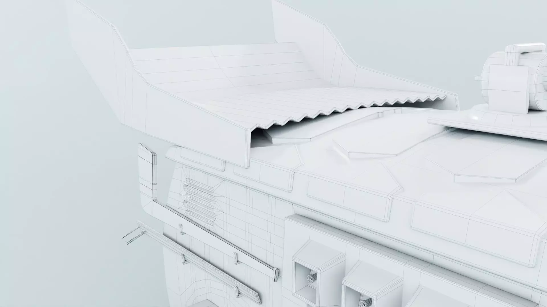 Turtle Van Stylized Cartoon Vehicle 3D Model Low-poly 3D model_34