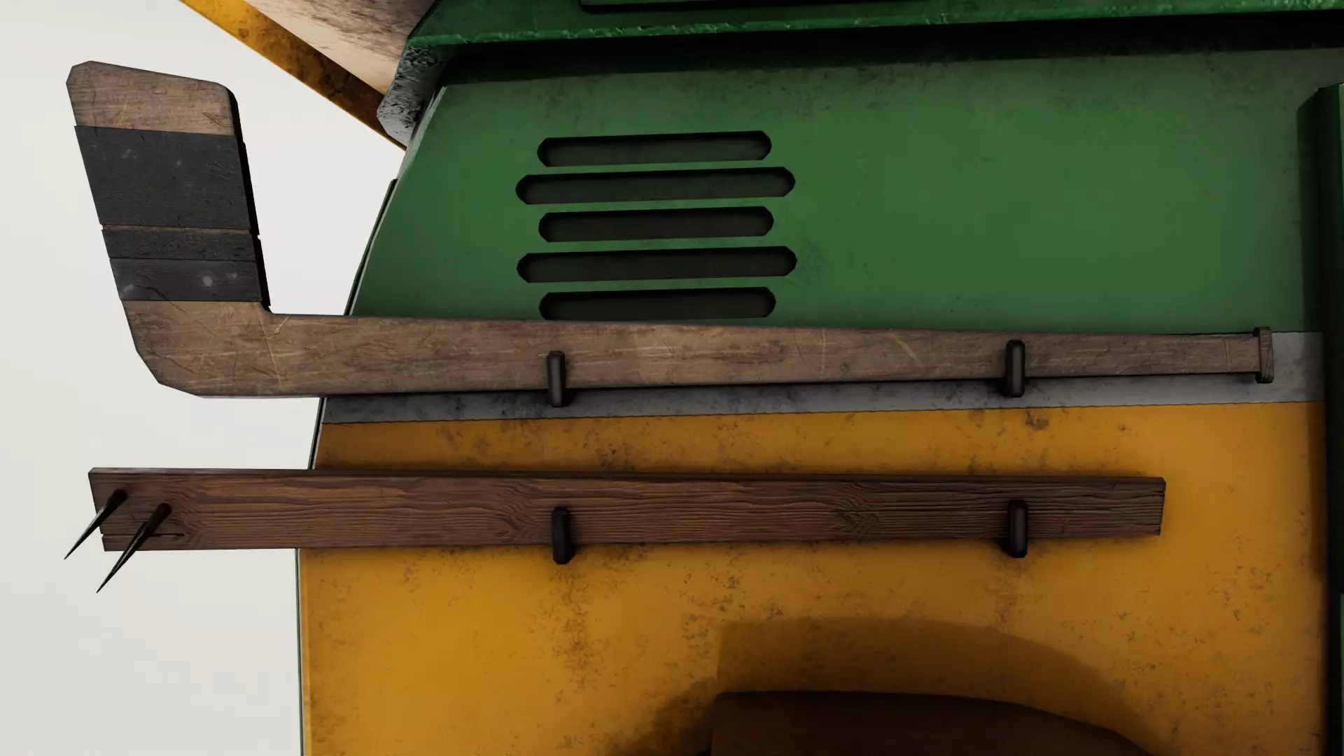 Turtle Van Stylized Cartoon Vehicle 3D Model Low-poly 3D model_6