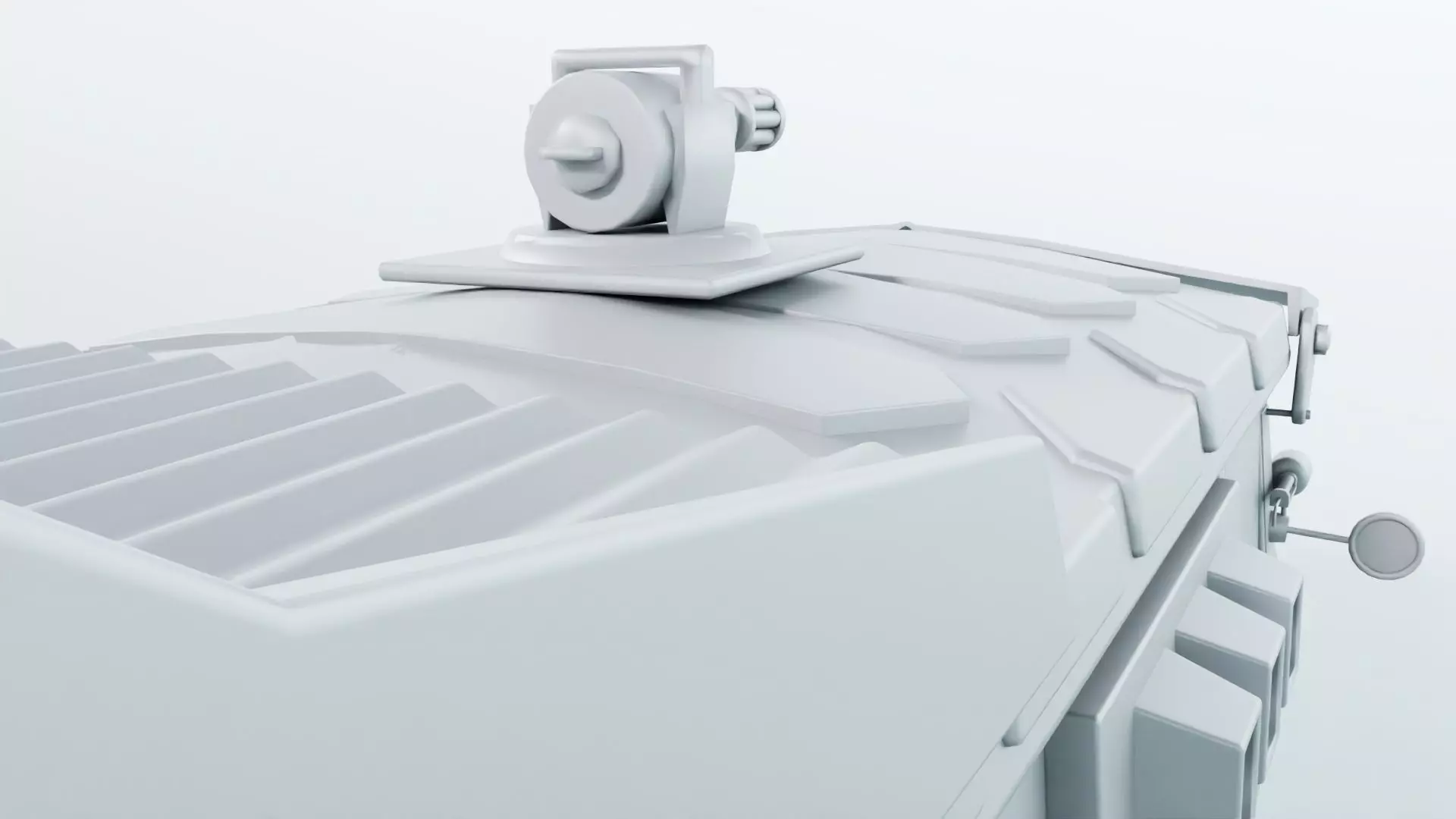 Turtle Van Stylized Cartoon Vehicle 3D Model Low-poly 3D model_26