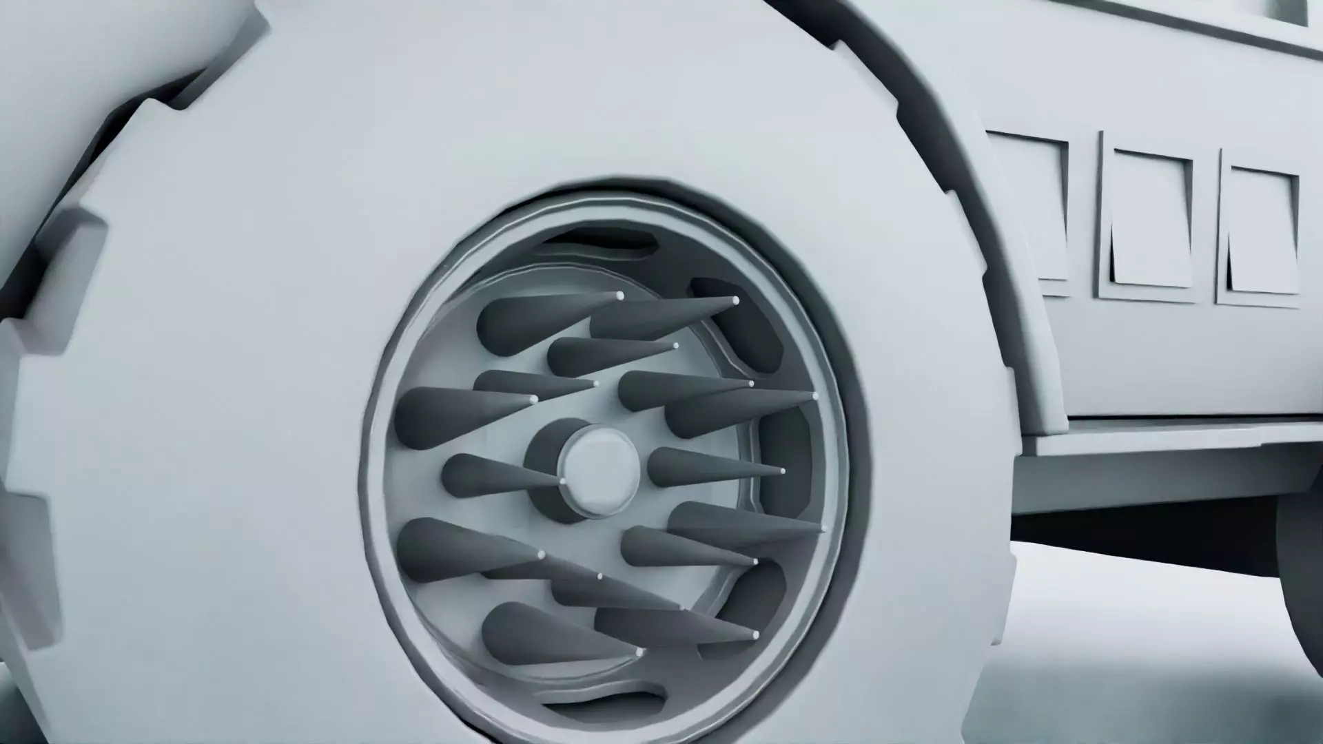 Turtle Van Stylized Cartoon Vehicle 3D Model Low-poly 3D model_22