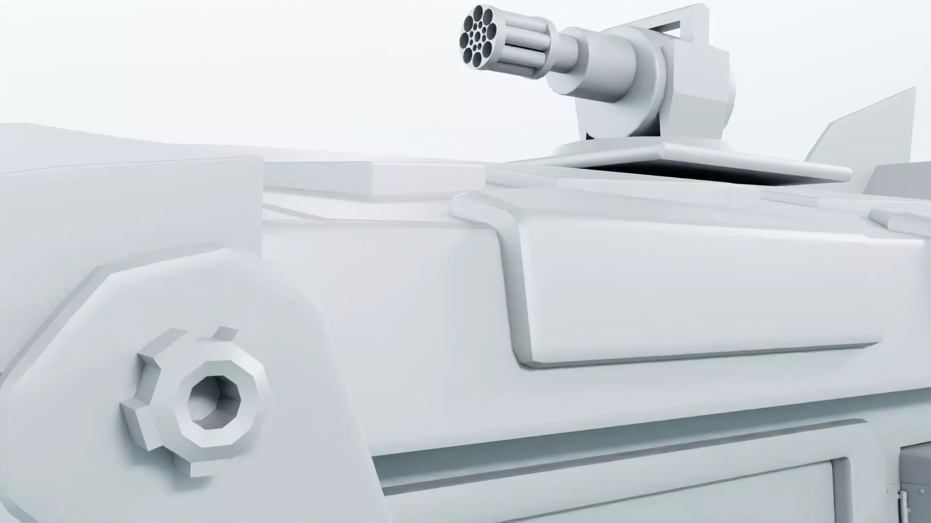 Turtle Van Stylized Cartoon Vehicle 3D Model Low-poly 3D model_23