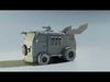 Turtle Van Stylized Cartoon Vehicle 3D Model Low-poly 3D model_2