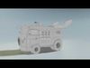 Turtle Van Stylized Cartoon Vehicle 3D Model Low-poly 3D model_3