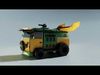 Turtle Van Stylized Cartoon Vehicle 3D Model Low-poly 3D model_1
