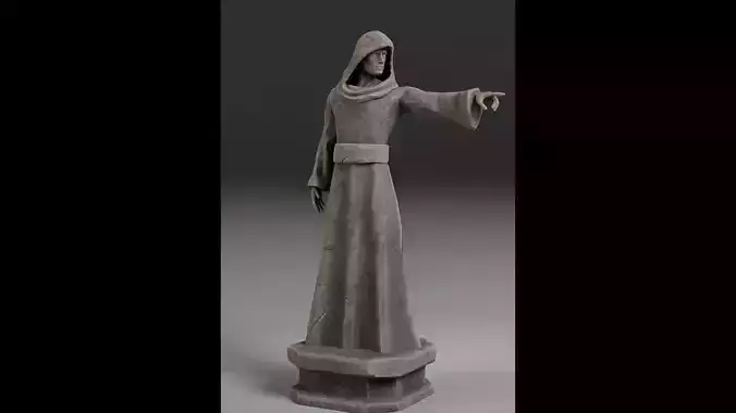 Robed Statue