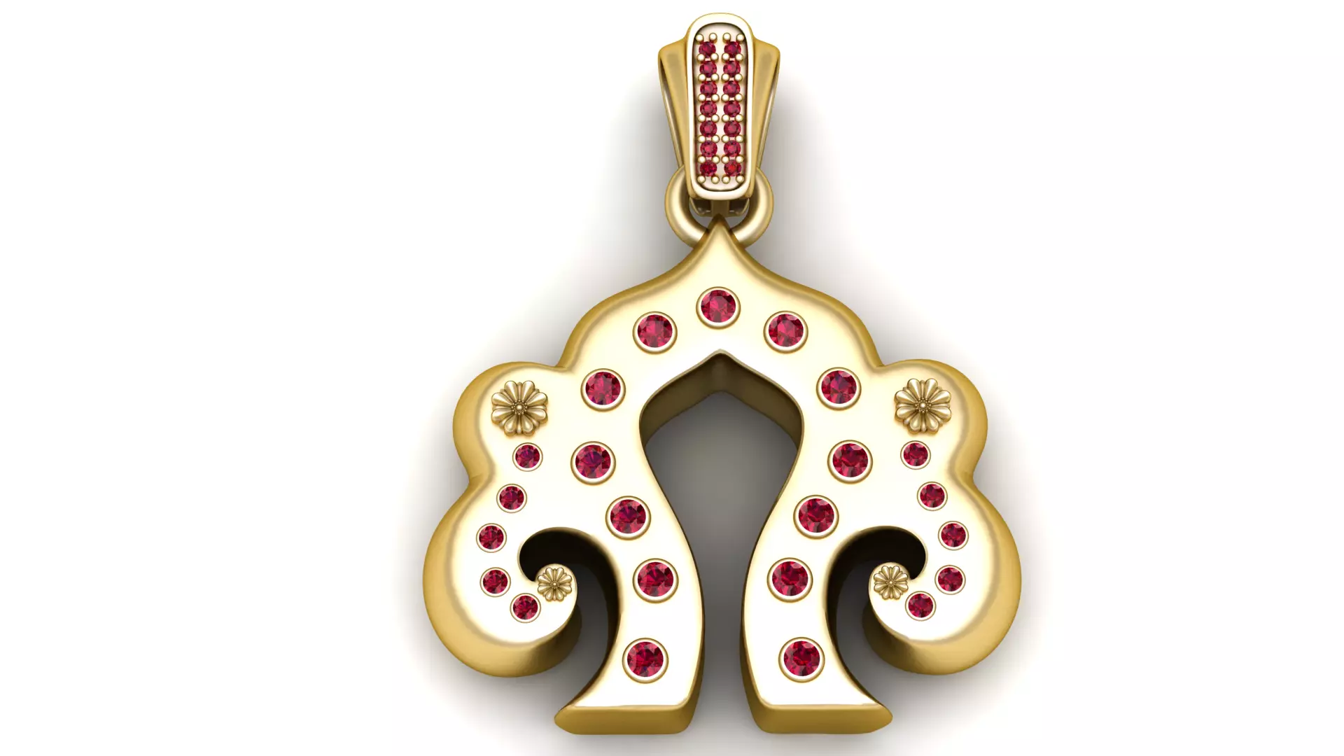 Regal Amulet 3D Printable Jewelry Model 3D print model