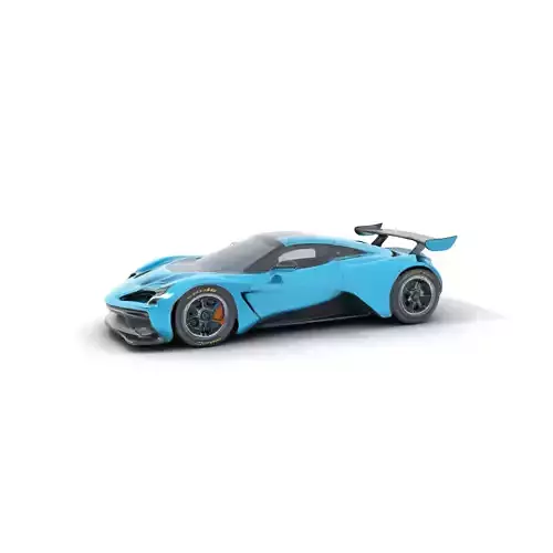 Azure Racer model pack Low-poly 3D model