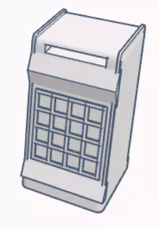 Star Wars Haslab Cantina Fridge 3D print model_0